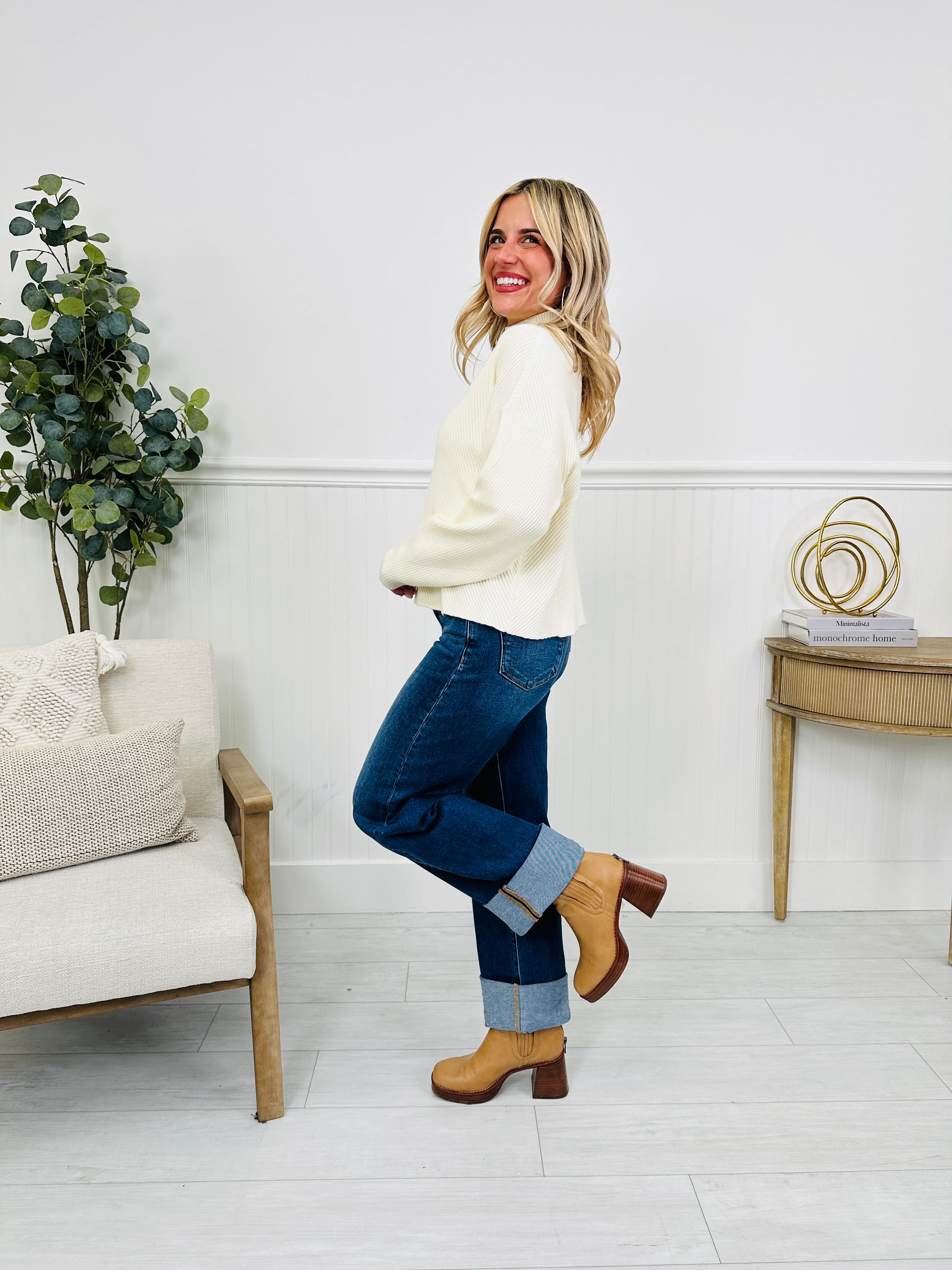 Basic But Better Slim Barrel Tummy Control Jeans - Image 10