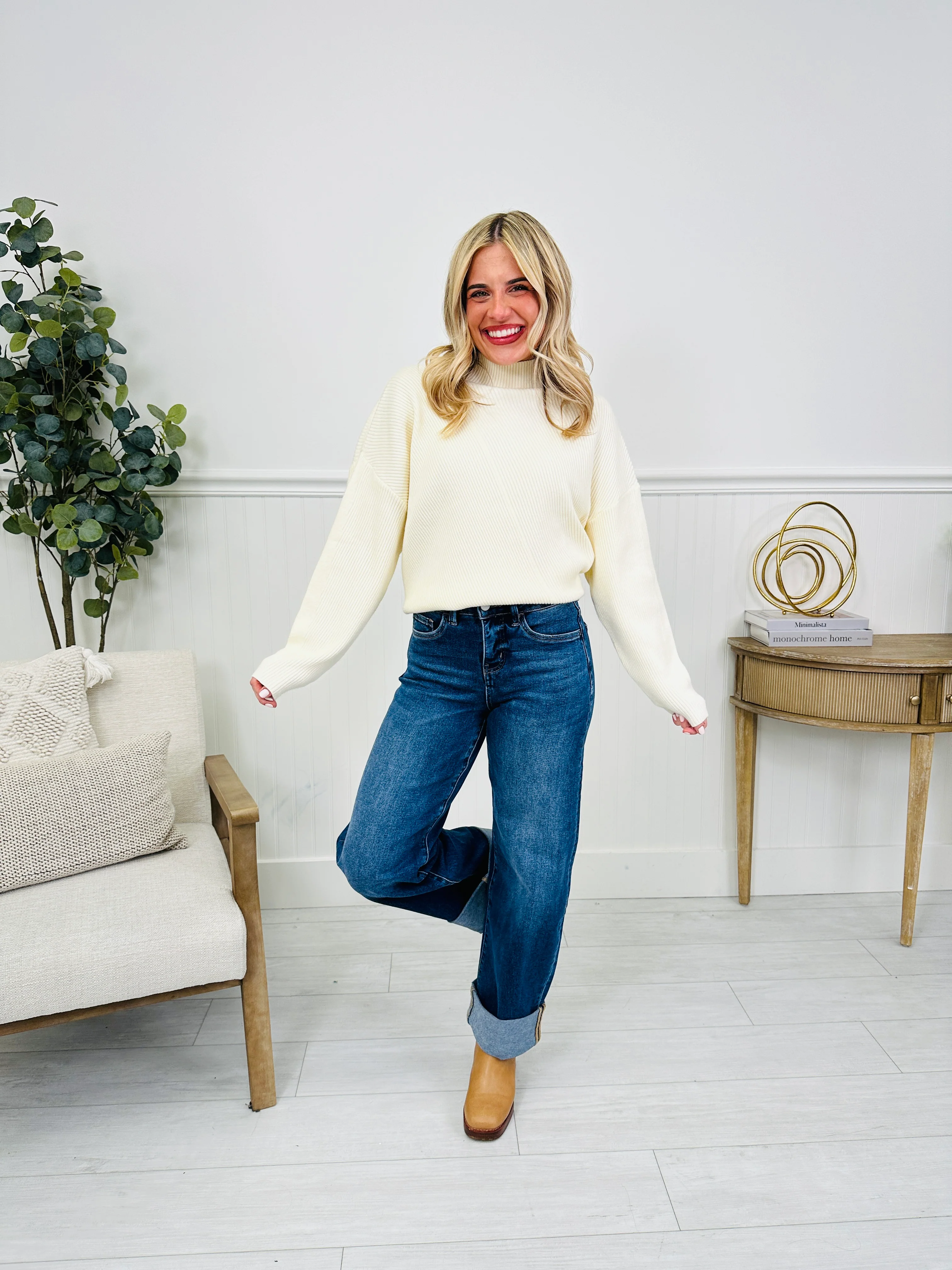Basic But Better Slim Barrel Tummy Control Jeans - Image 11