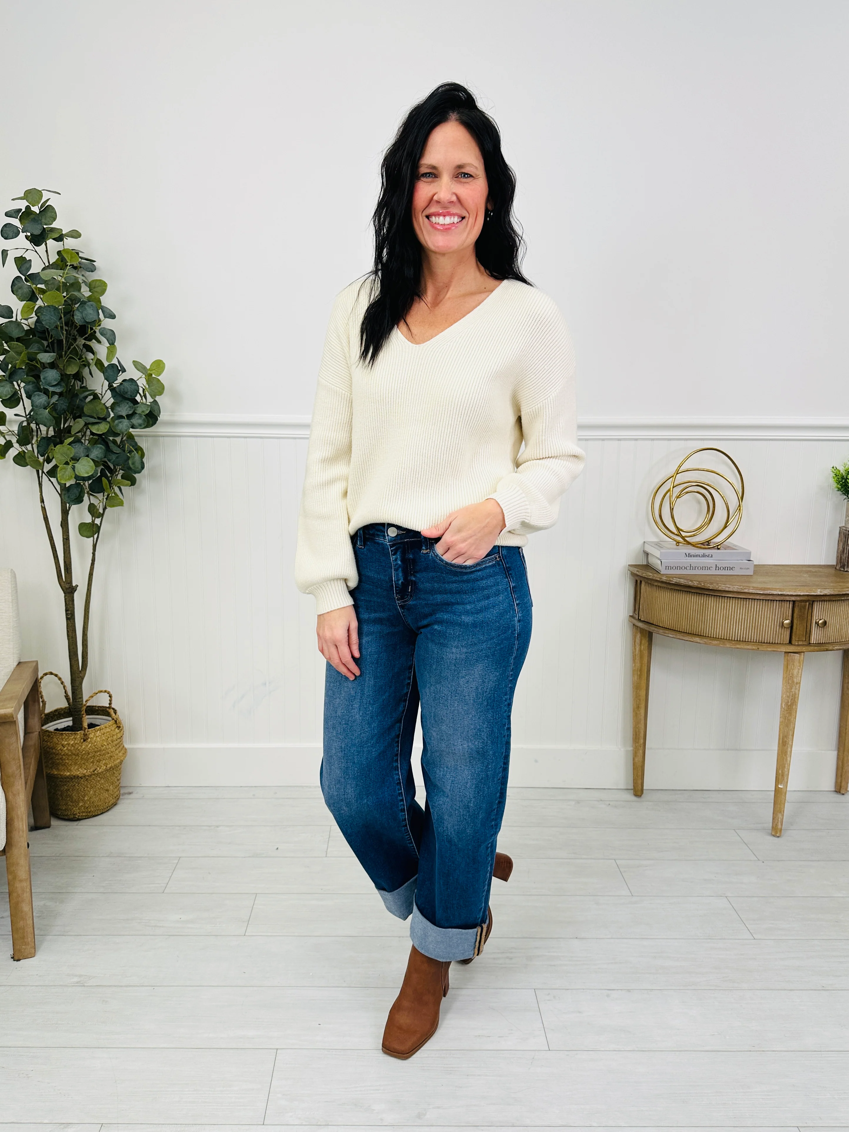 Basic But Better Slim Barrel Tummy Control Jeans - Image 15