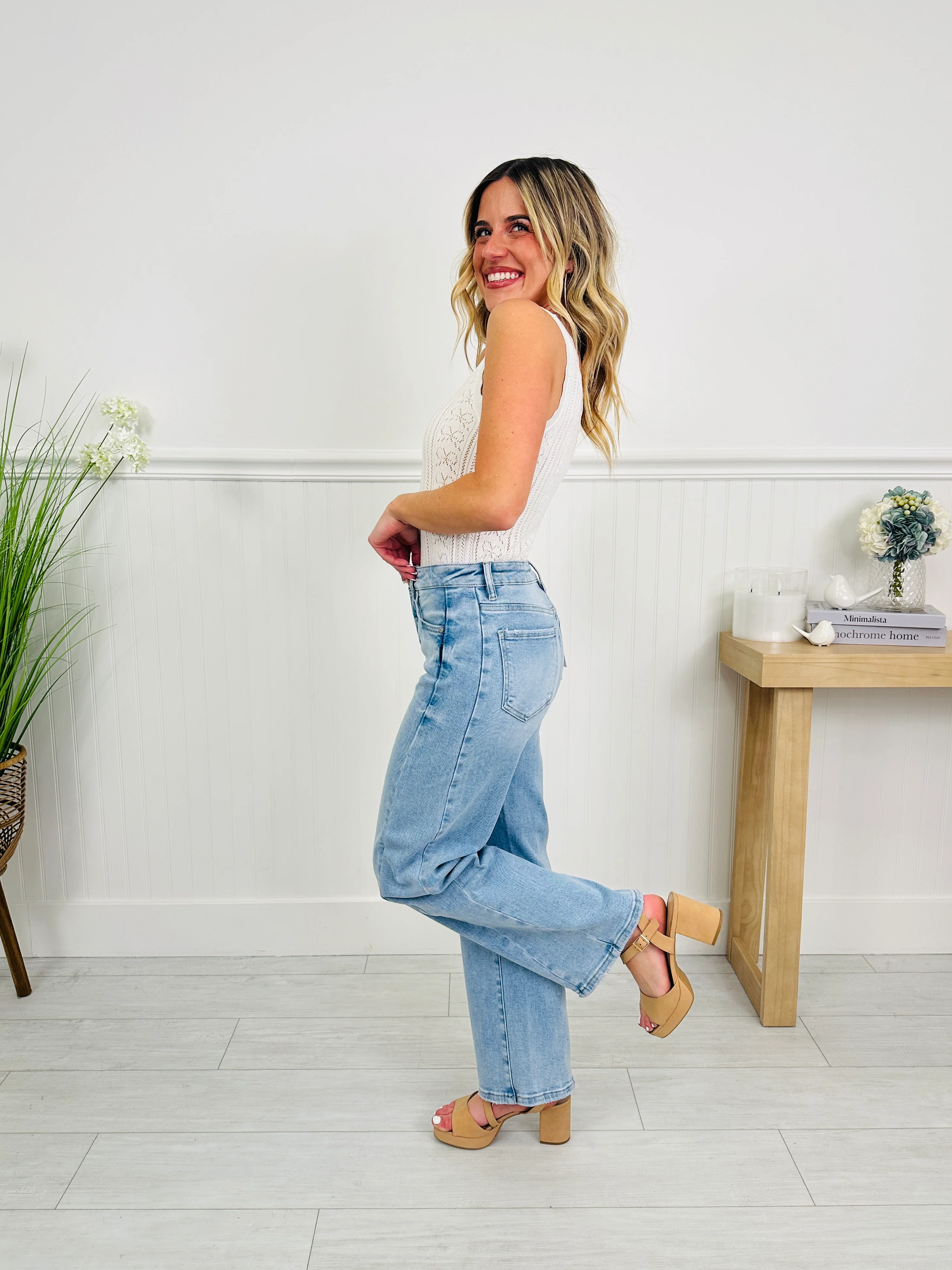 Be Bold Slim Barrel Tummy Control Jeans - Image 10
