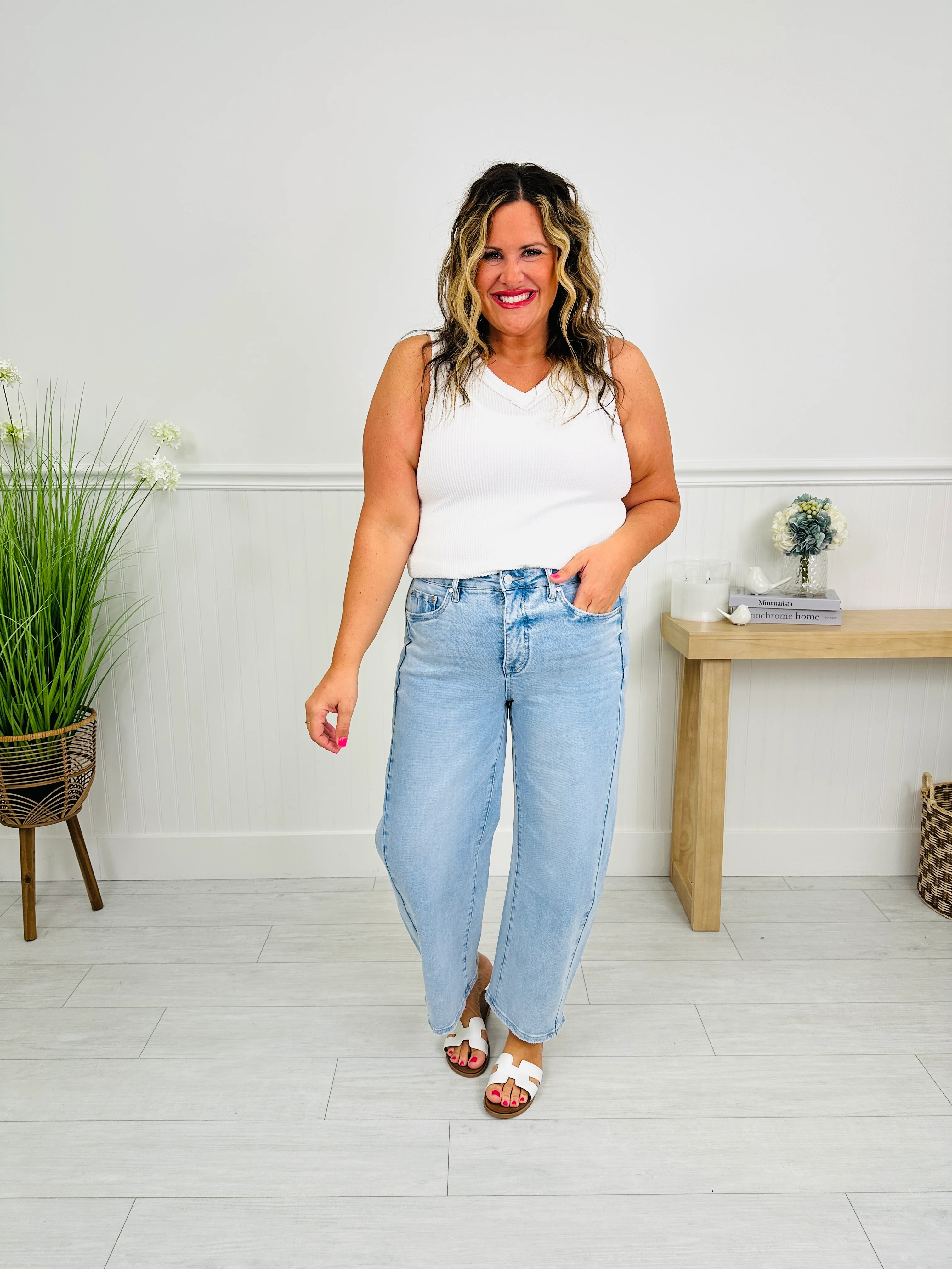 Be Bold Slim Barrel Tummy Control Jeans - Image 12