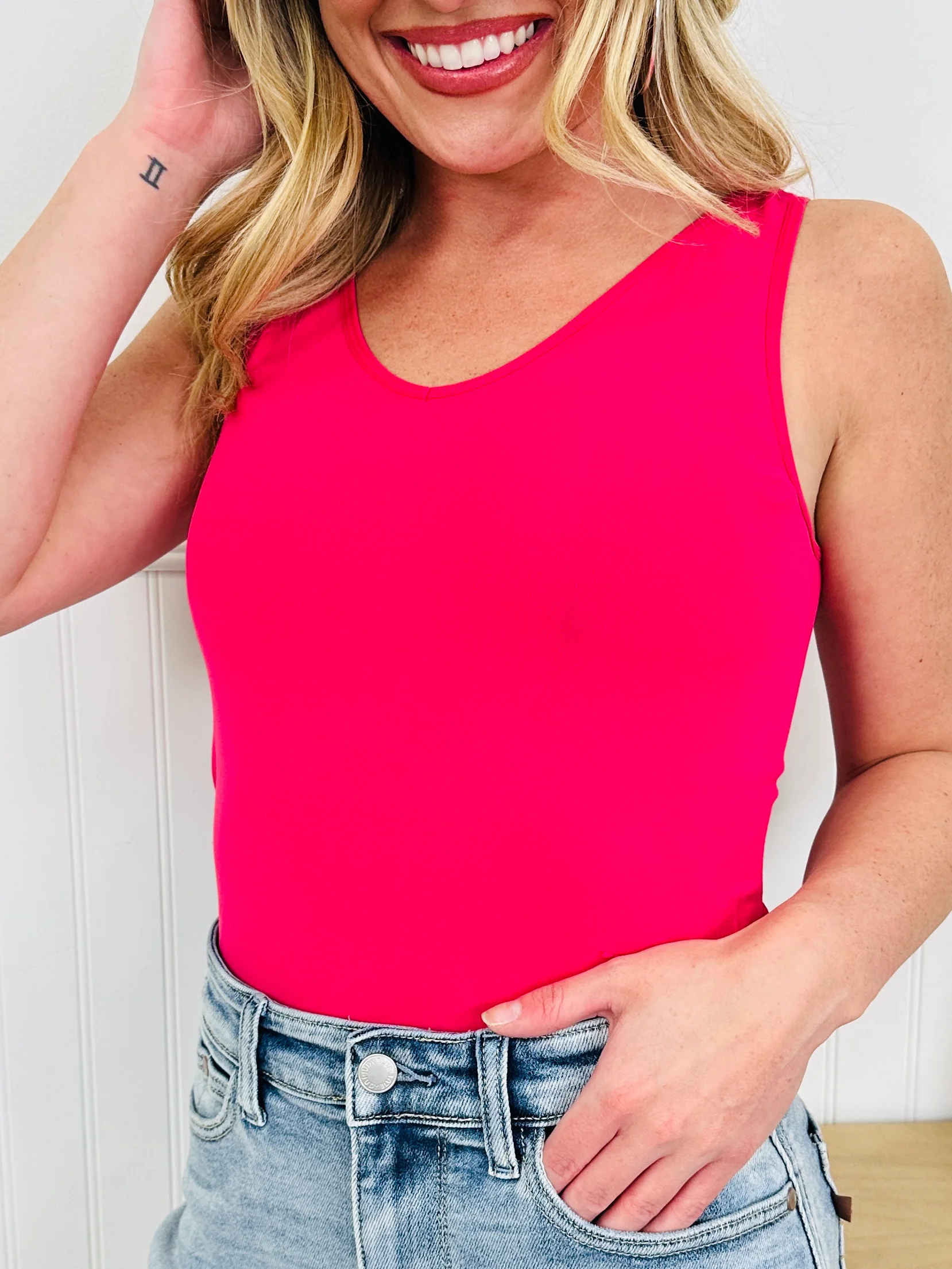 Best Selling Reversible Long Shapewear Tank Top In Multiple Colors - Image 42