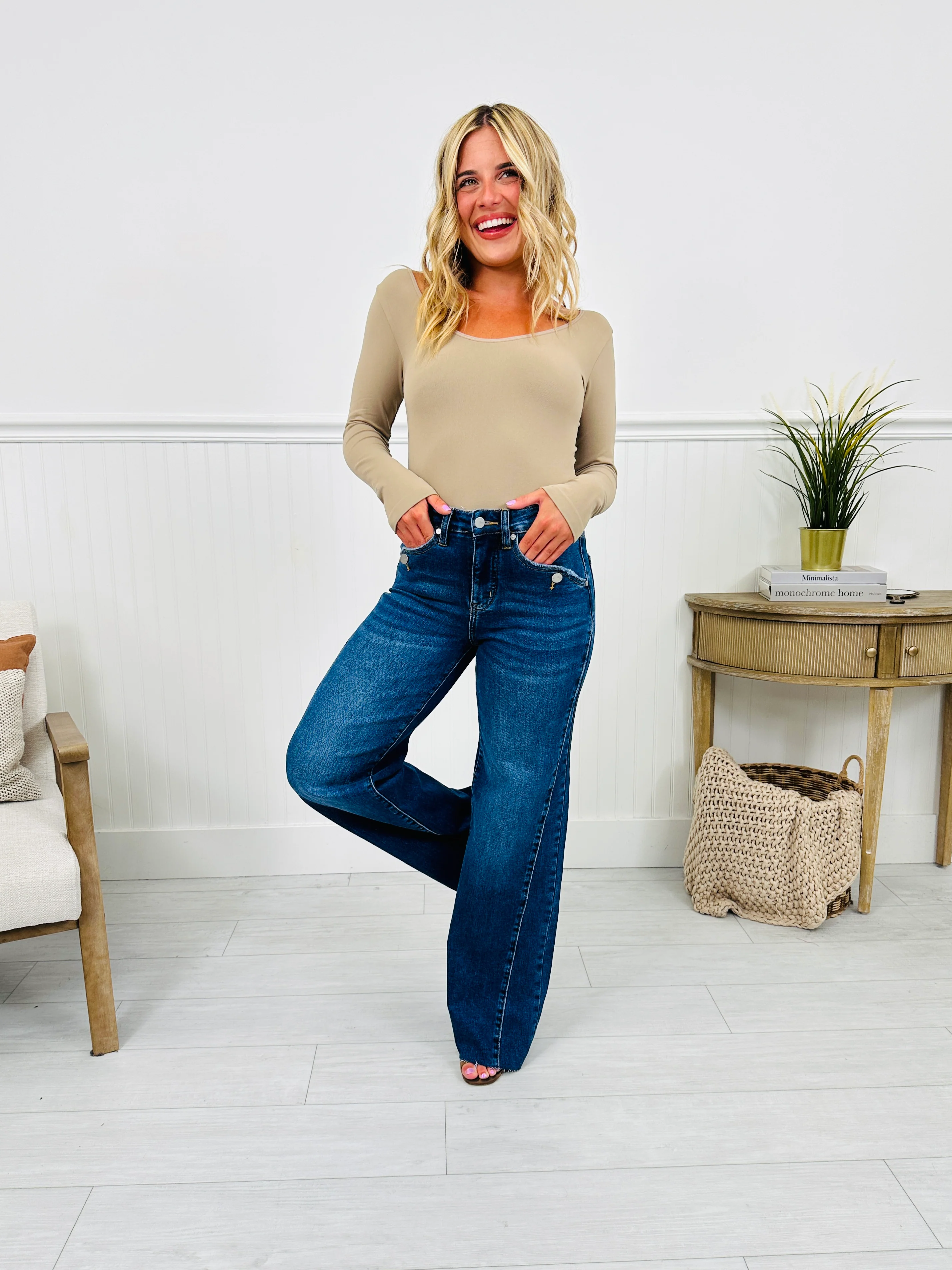 Caught Your Attention Straight Tummy Control Jeans - Image 11