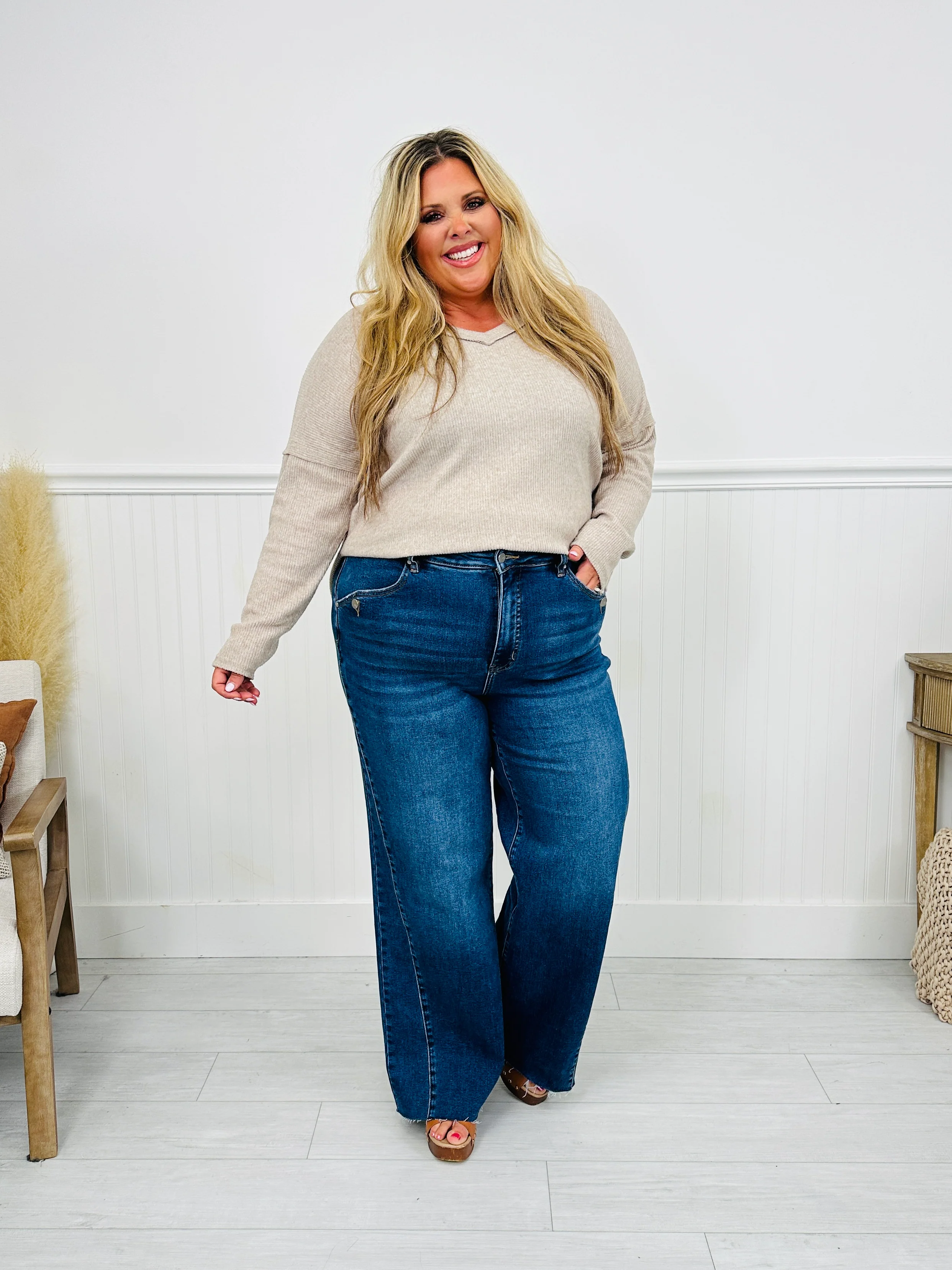 Caught Your Attention Straight Tummy Control Jeans - Image 14