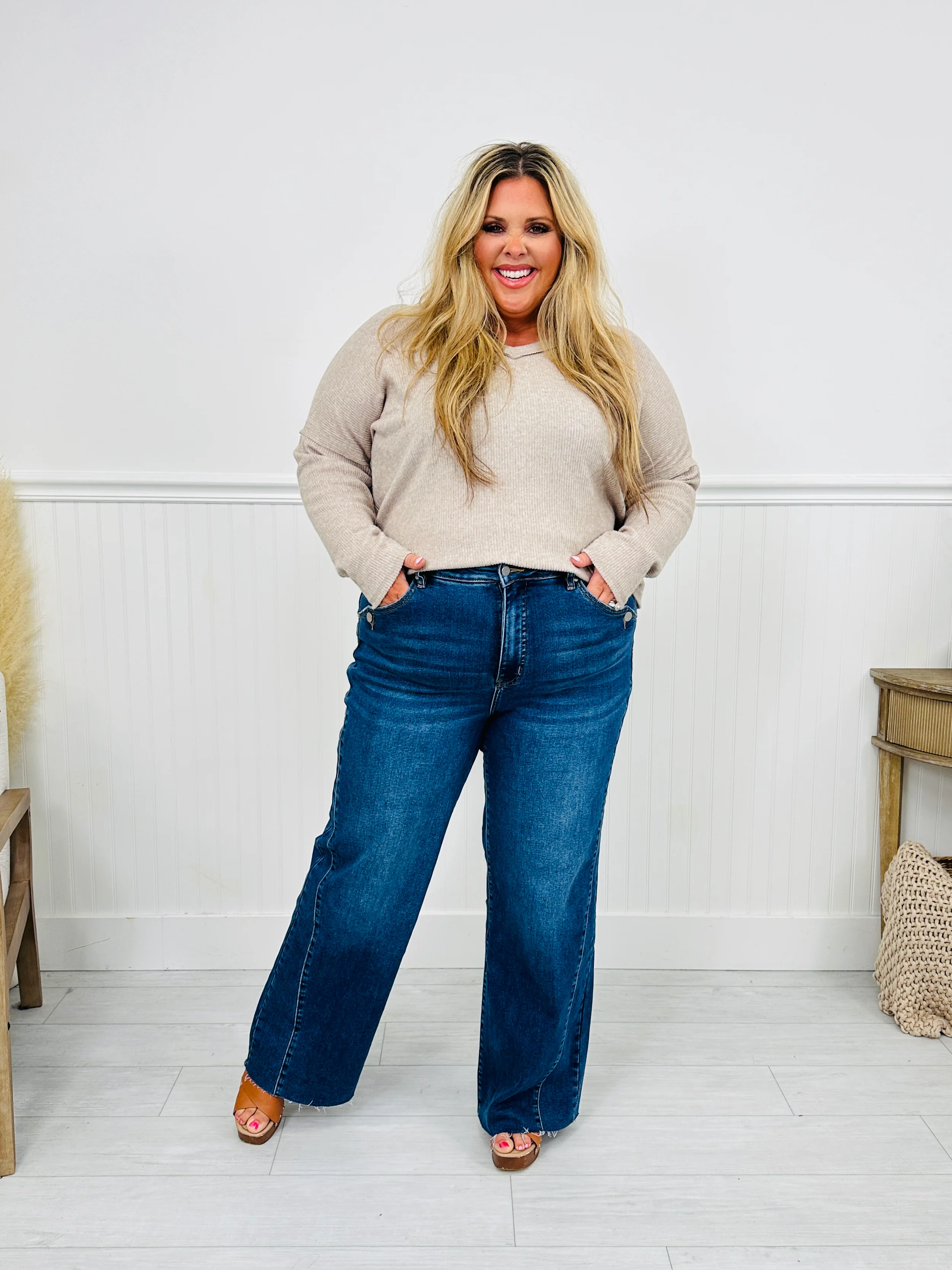Caught Your Attention Straight Tummy Control Jeans - Image 16