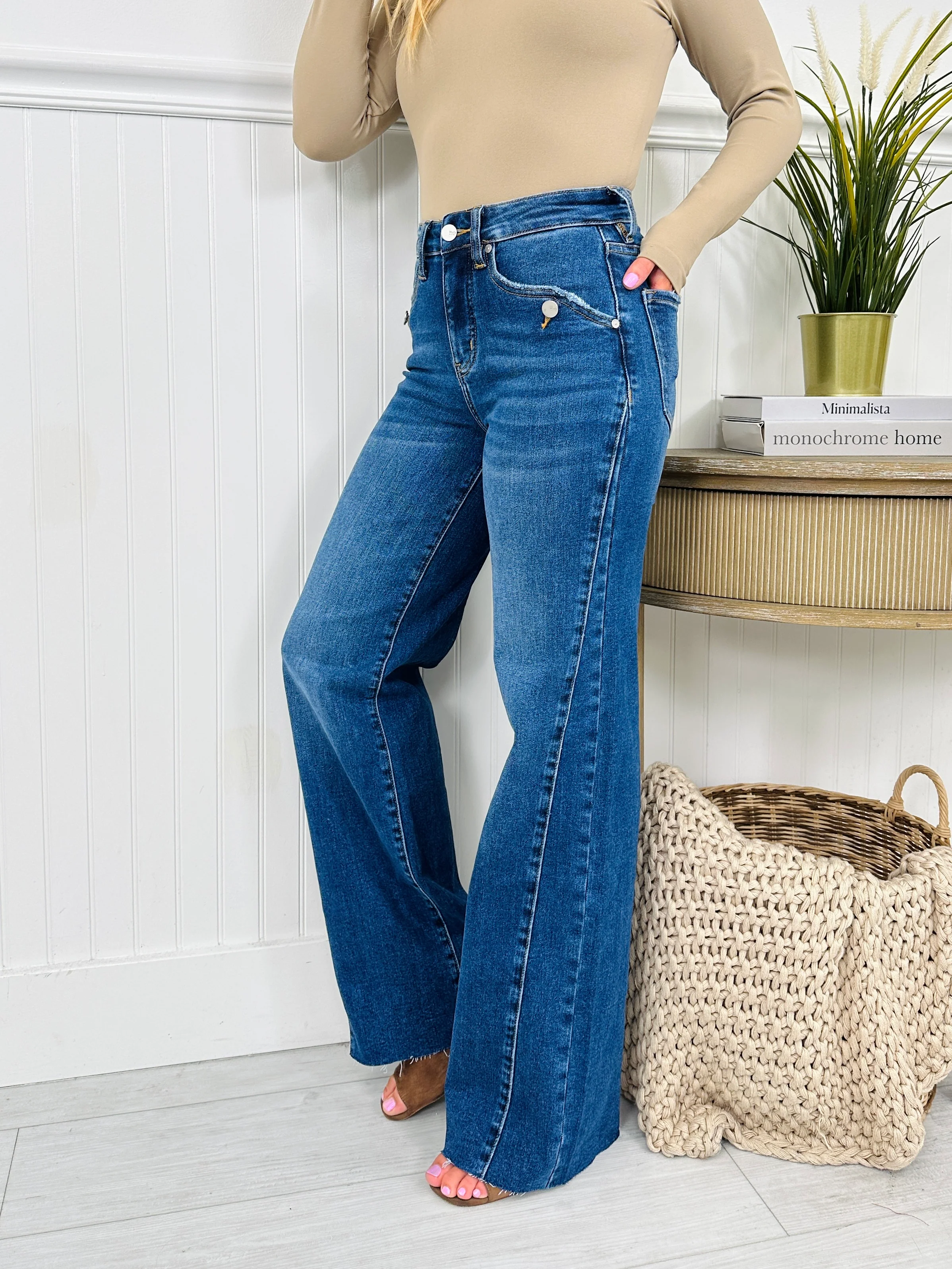 Caught Your Attention Straight Tummy Control Jeans - Image 4