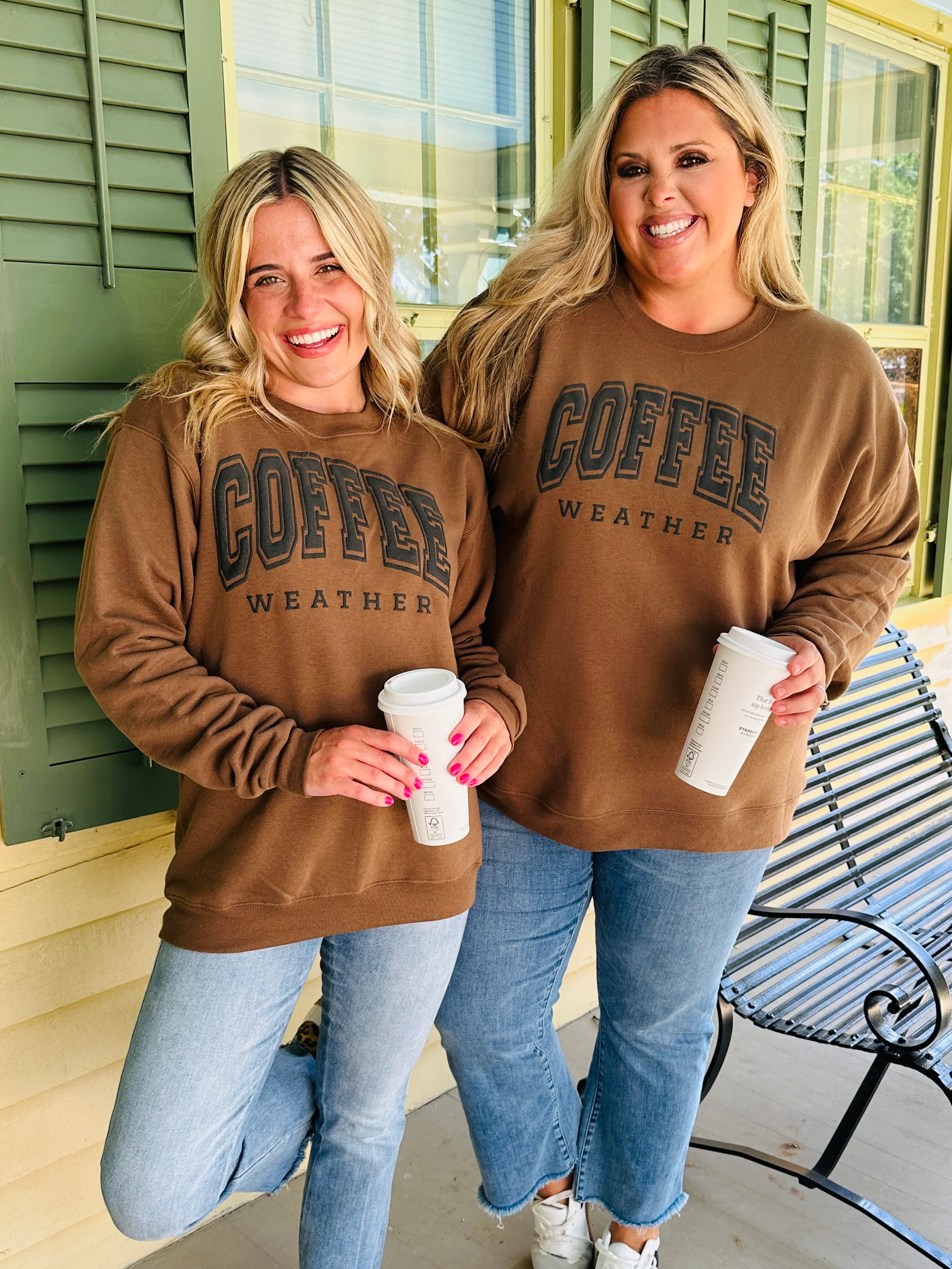 Coffee Weather Crewneck Sweatshirt in Chocolate - Image 12