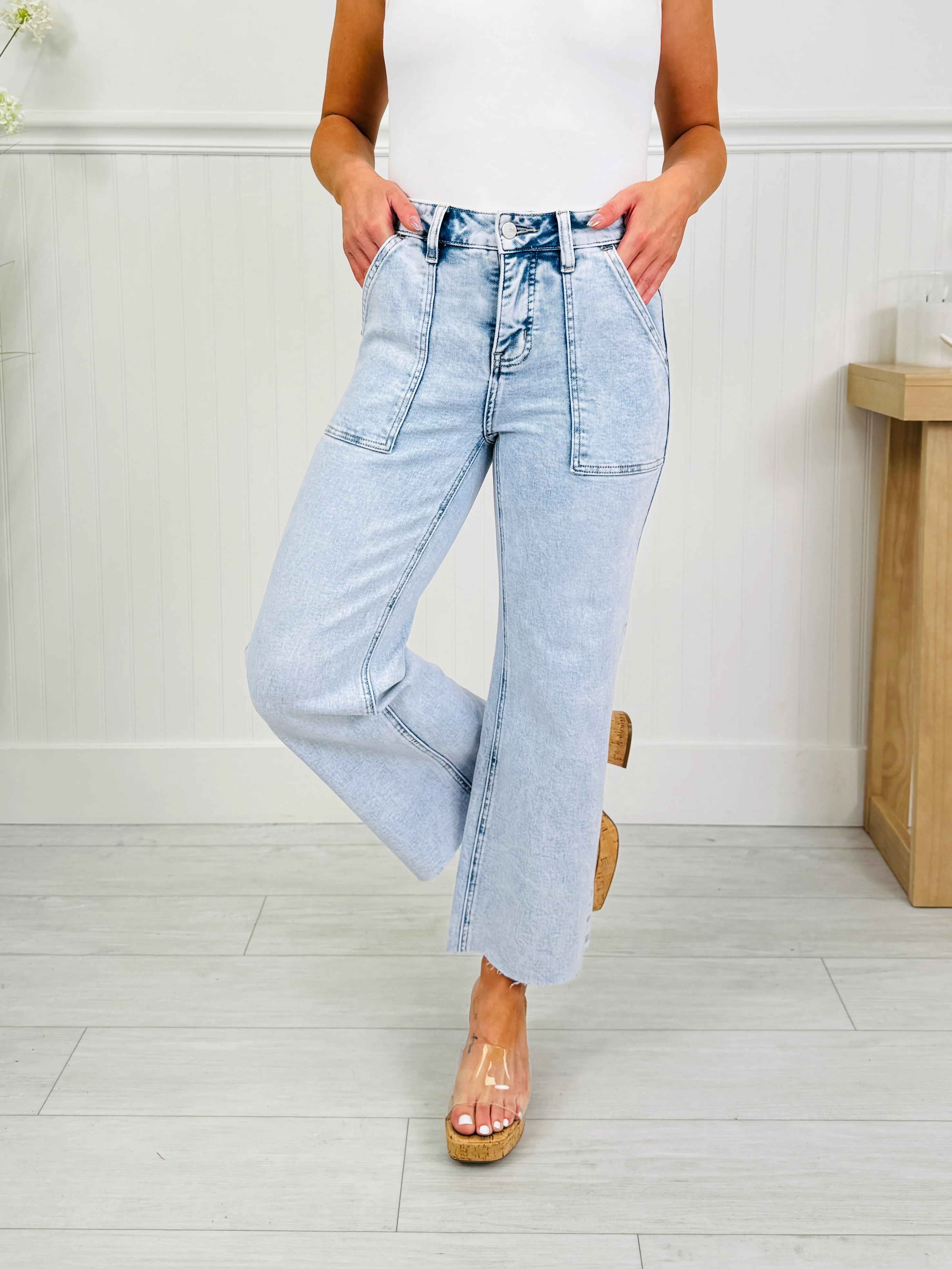 Current Crush Cropped Wide Leg Tummy Control Jeans - Image 7