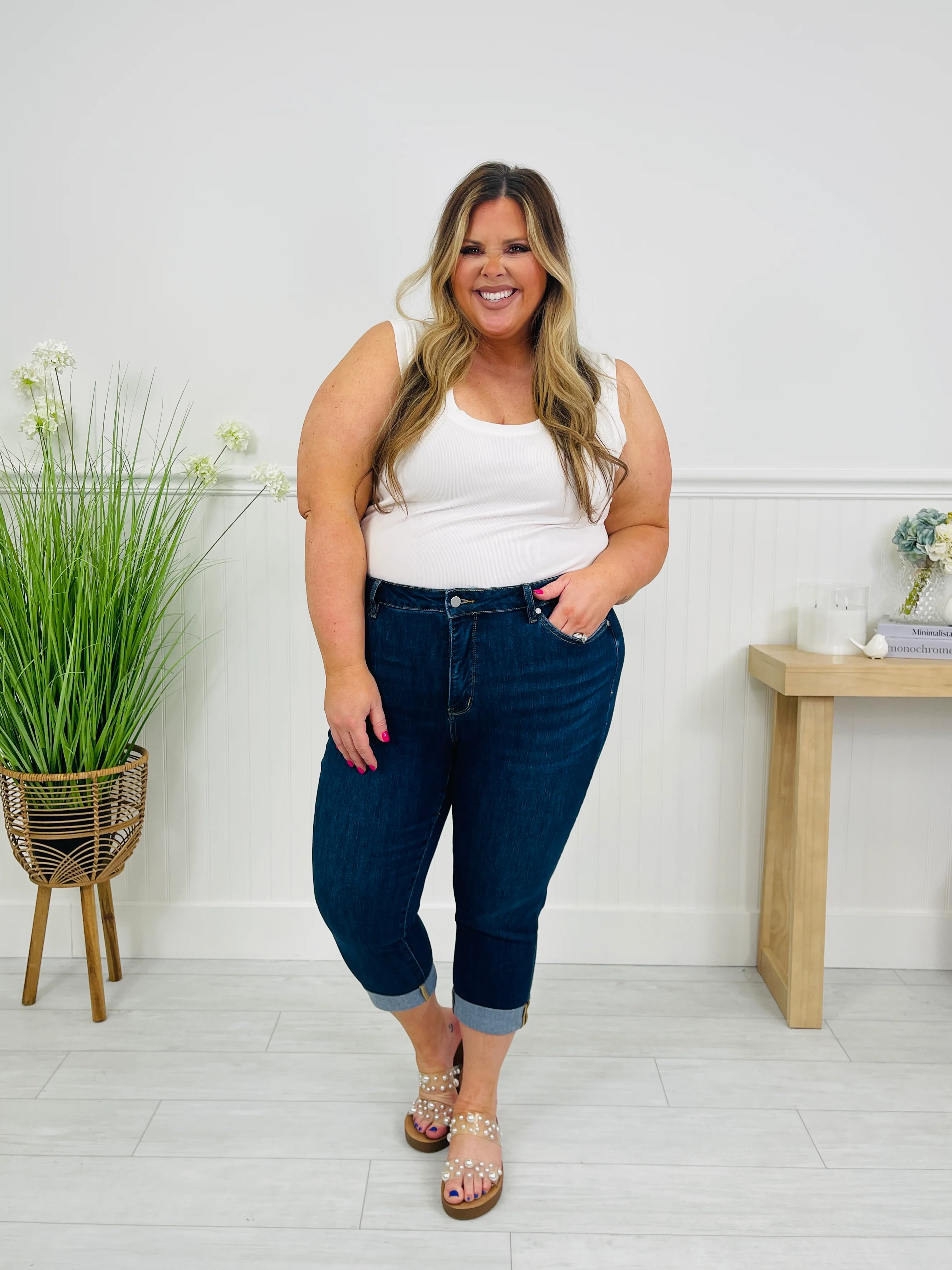 Done Your Way Tummy Control Capri Jeans in Three Inseams - Image 14