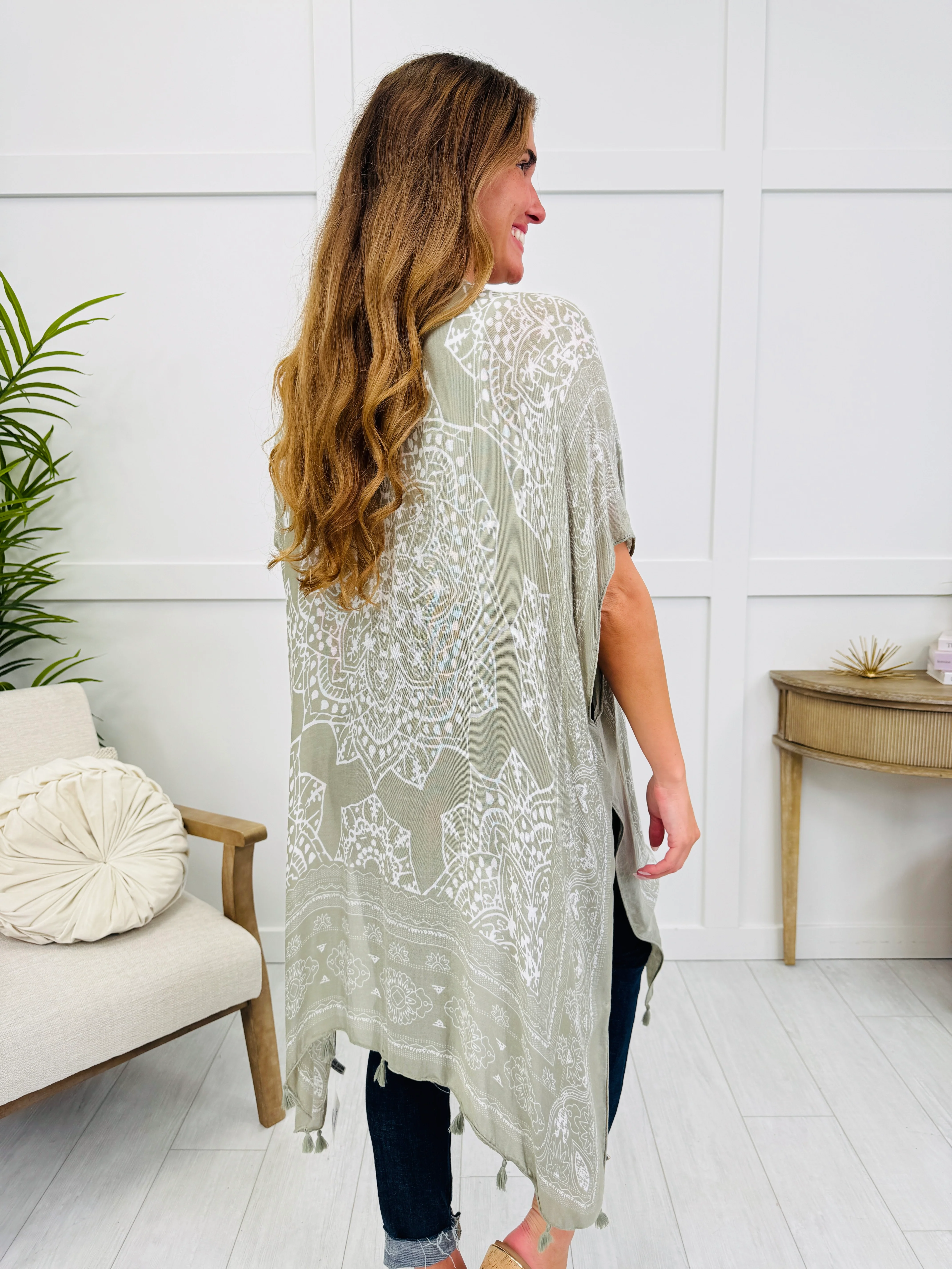 Endless Summer Kimono In Olive - Image 4