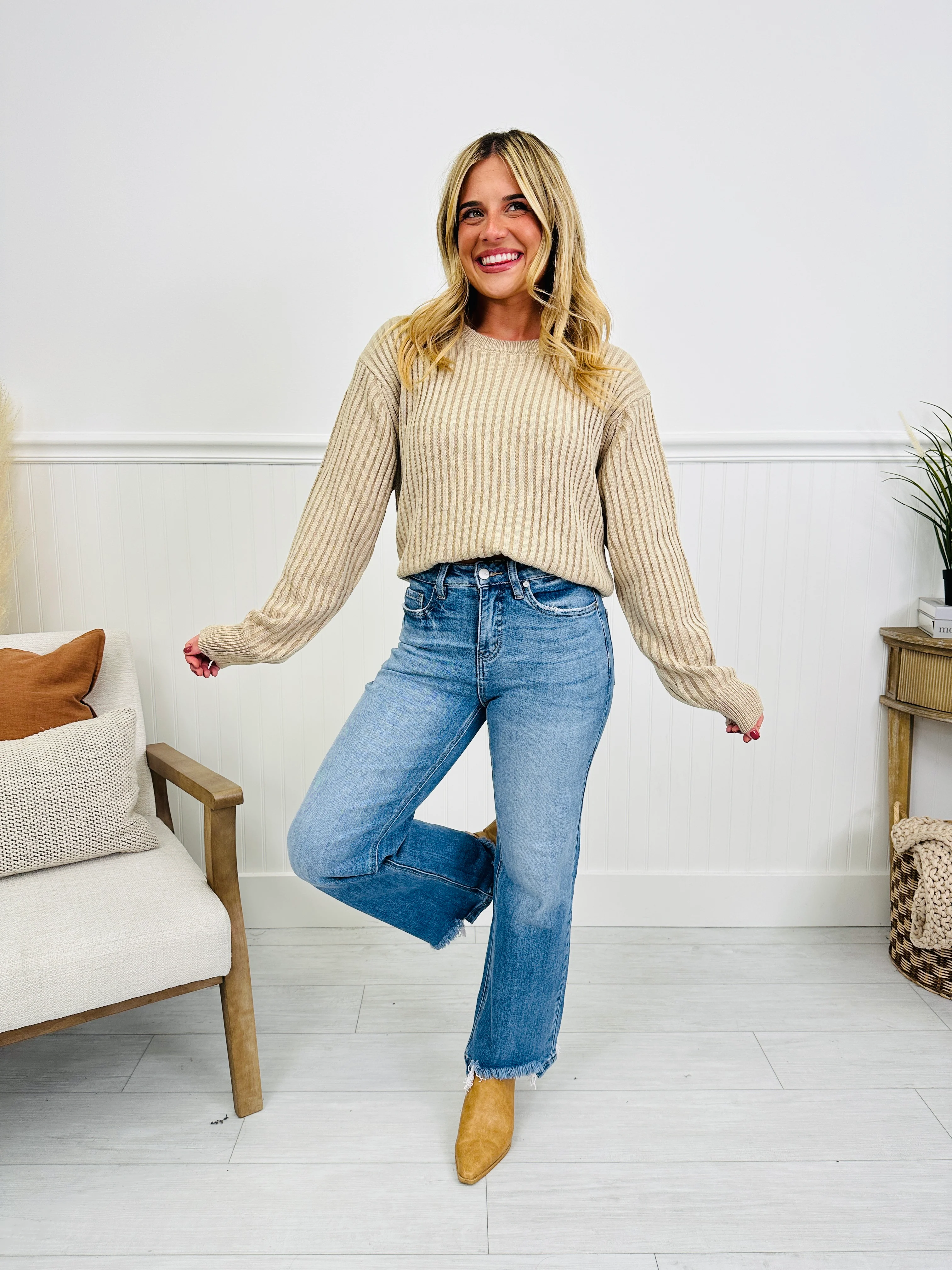 Fashionably Late Straight Tummy Control Jeans - Image 10