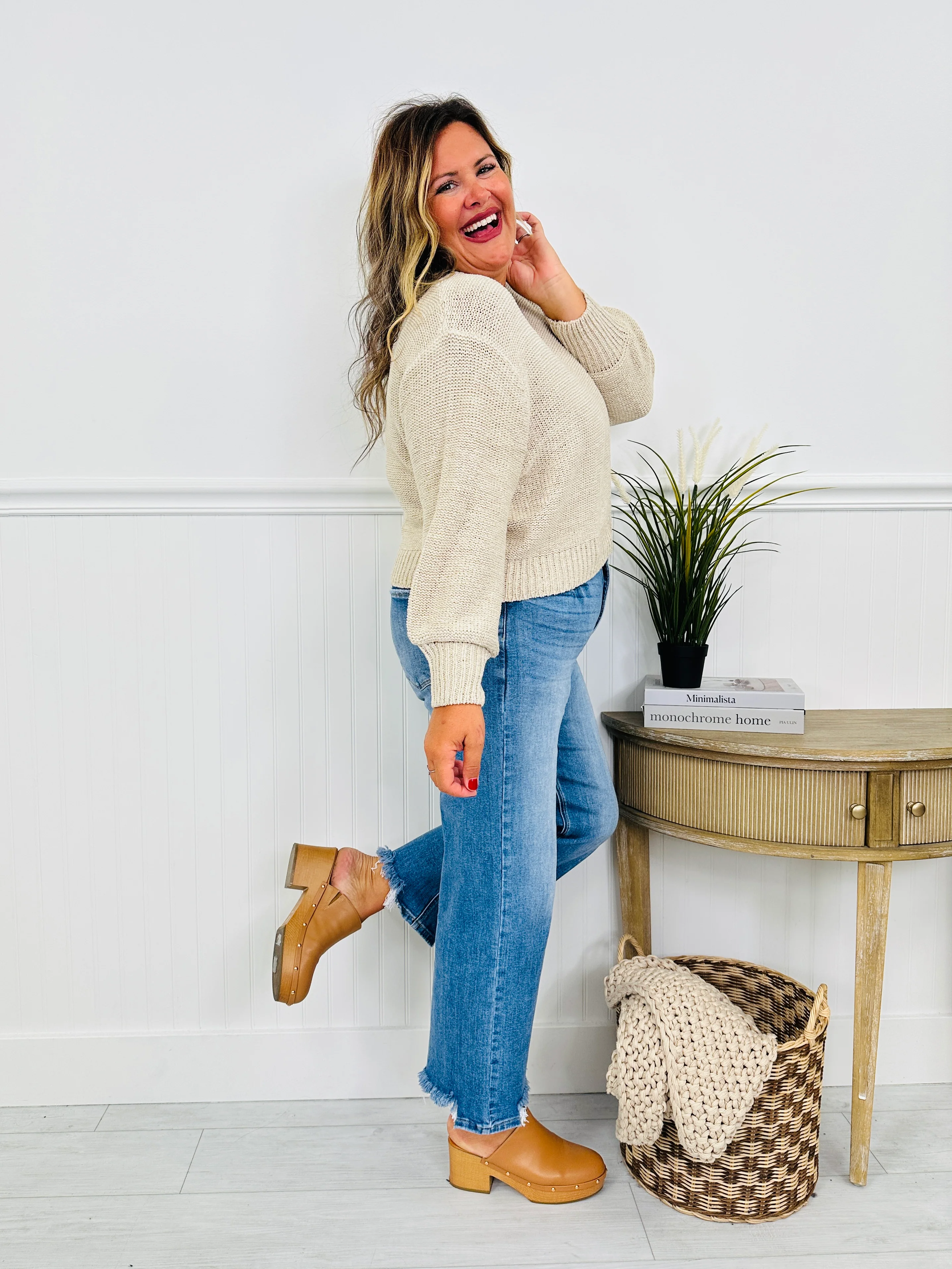 Fashionably Late Straight Tummy Control Jeans - Image 12