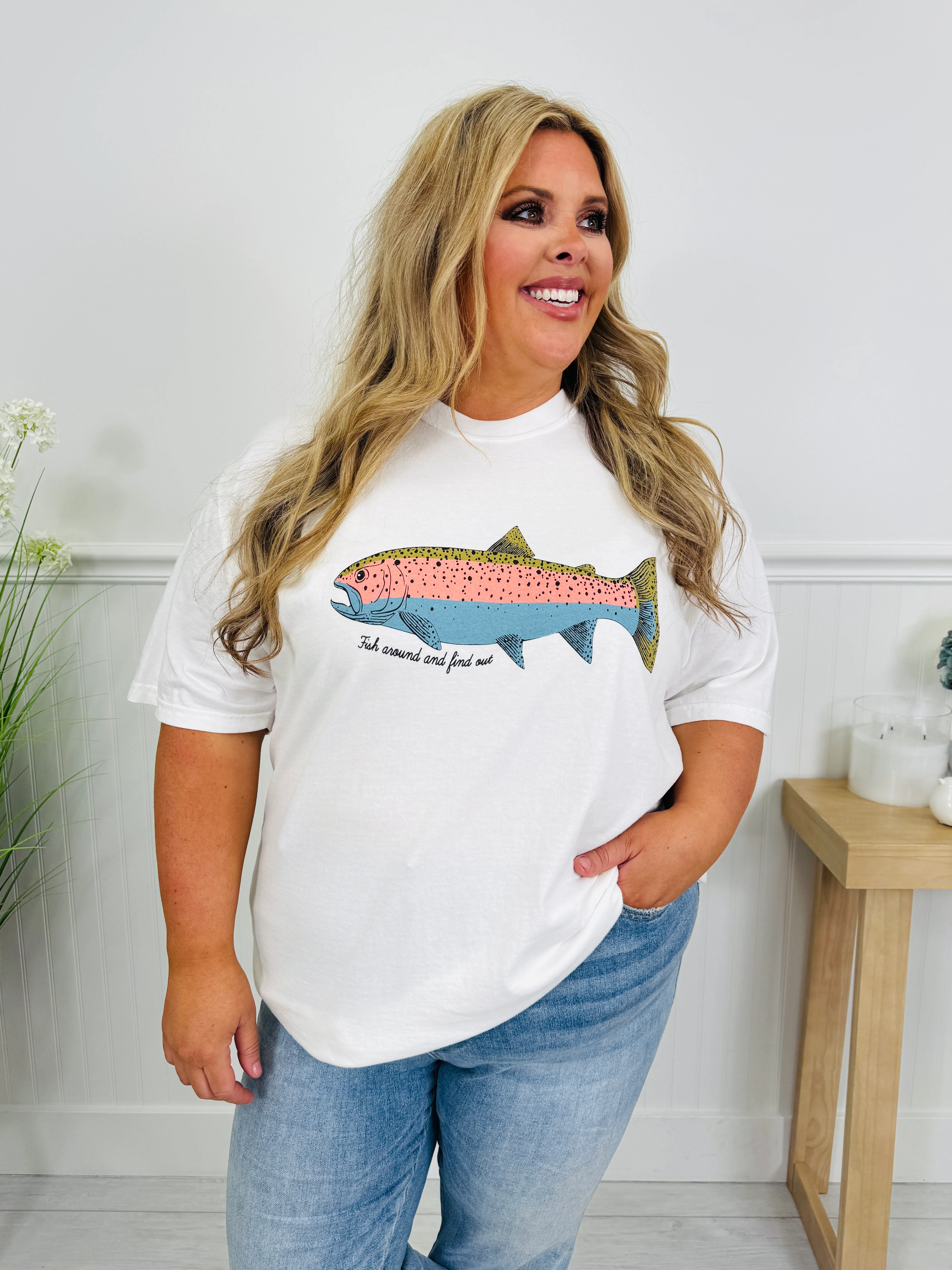 Fish Around And Find Out Graphic Tee - Image 5