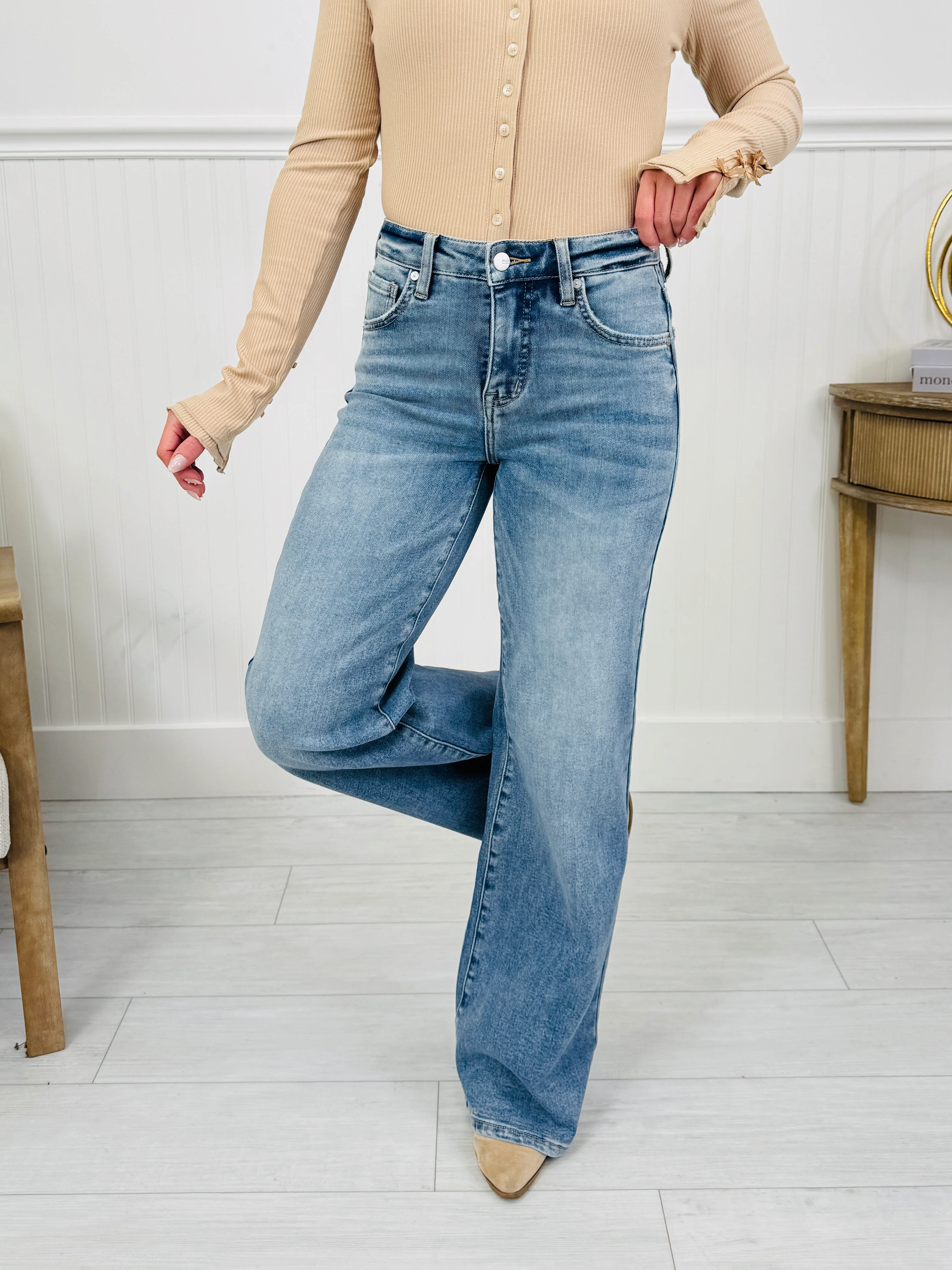 Fit Just Right Wide Leg Jeans With Tummy Control in Four Inseams - Image 8