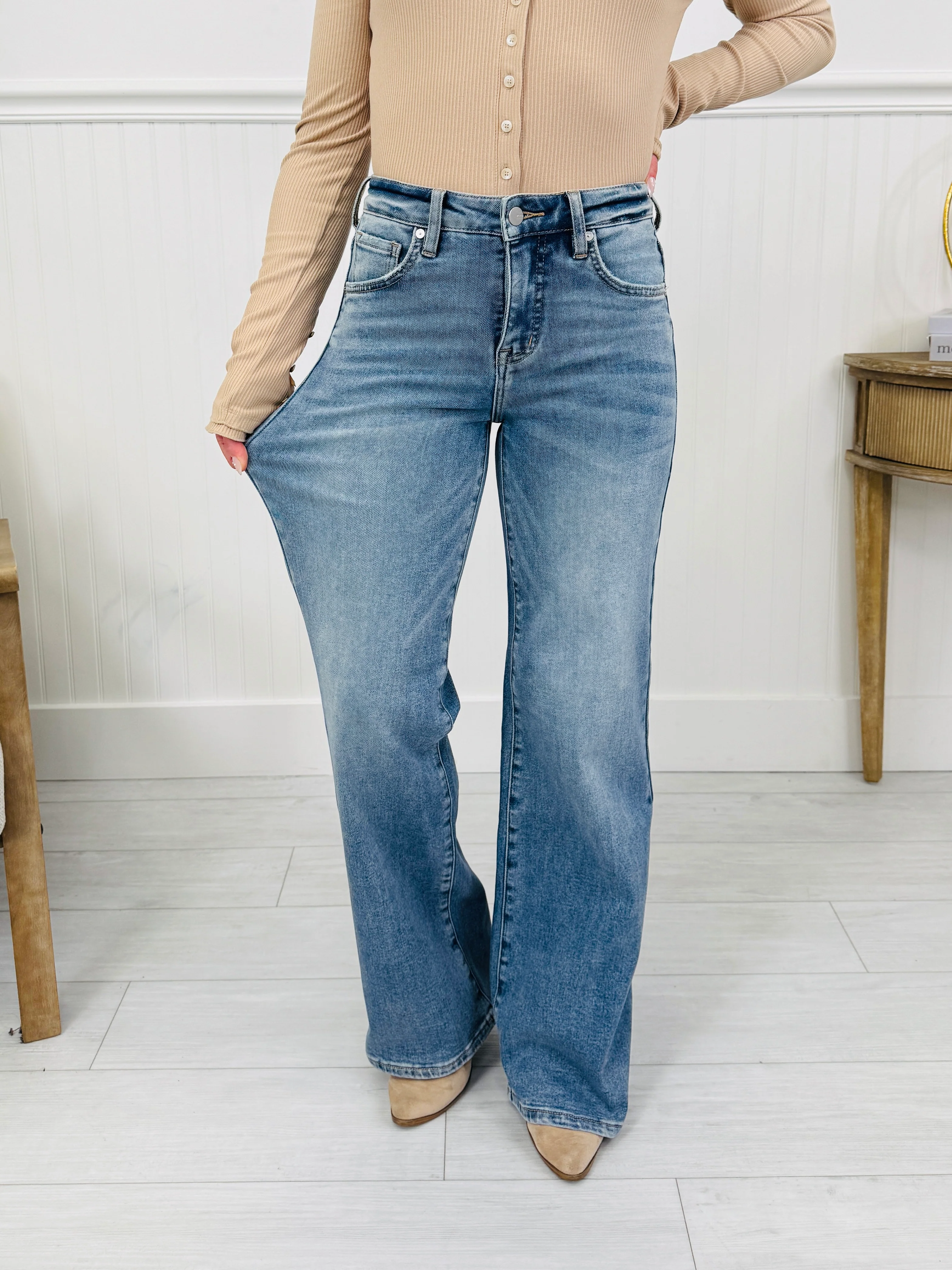 Fit Just Right Wide Leg Jeans With Tummy Control in Four Inseams - Image 9