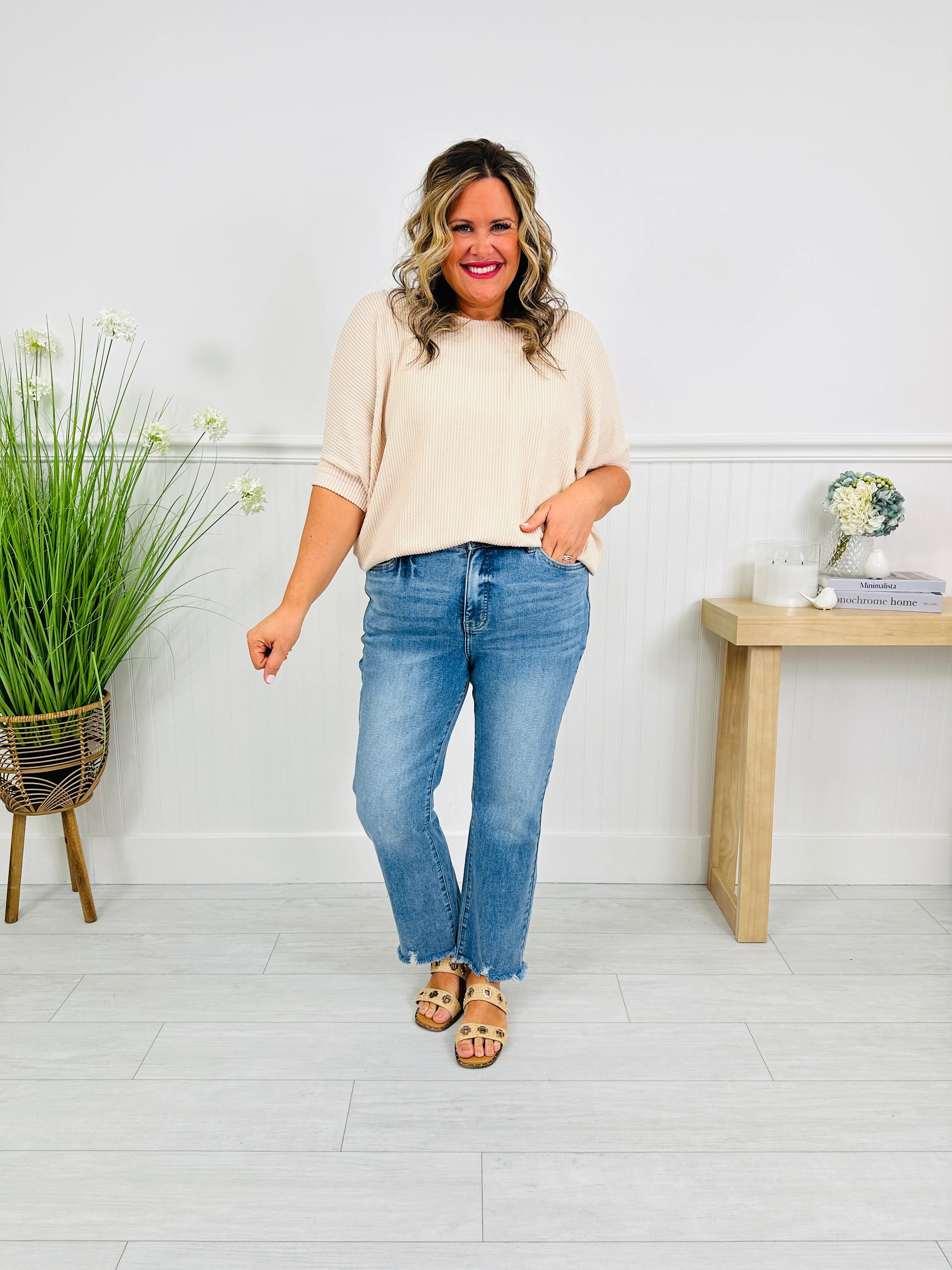 Flare For Fun Tummy Control Kick Flare Jeans - Image 11