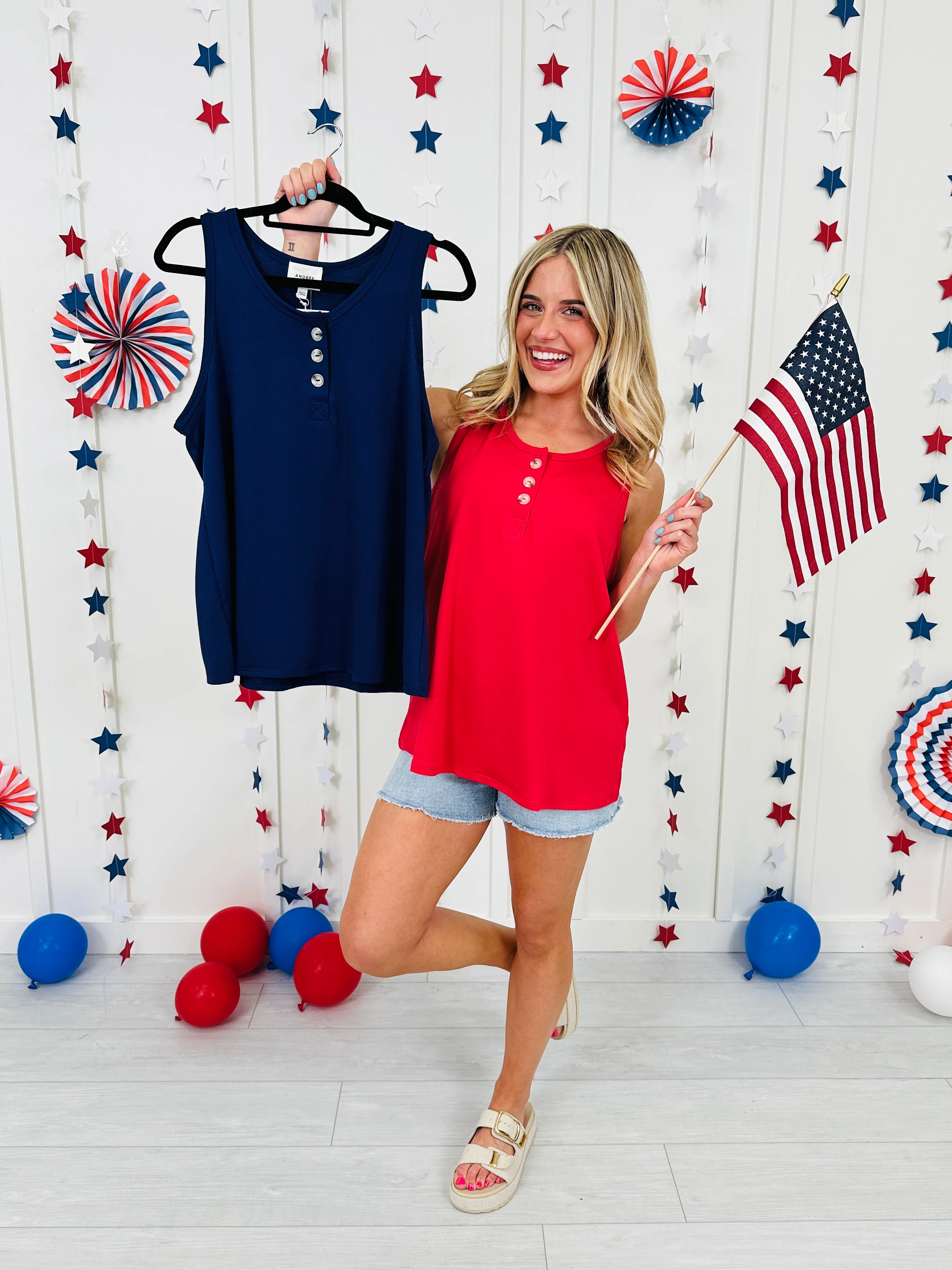 Freedom Flow Tank Top In Multiple Colors - Image 4