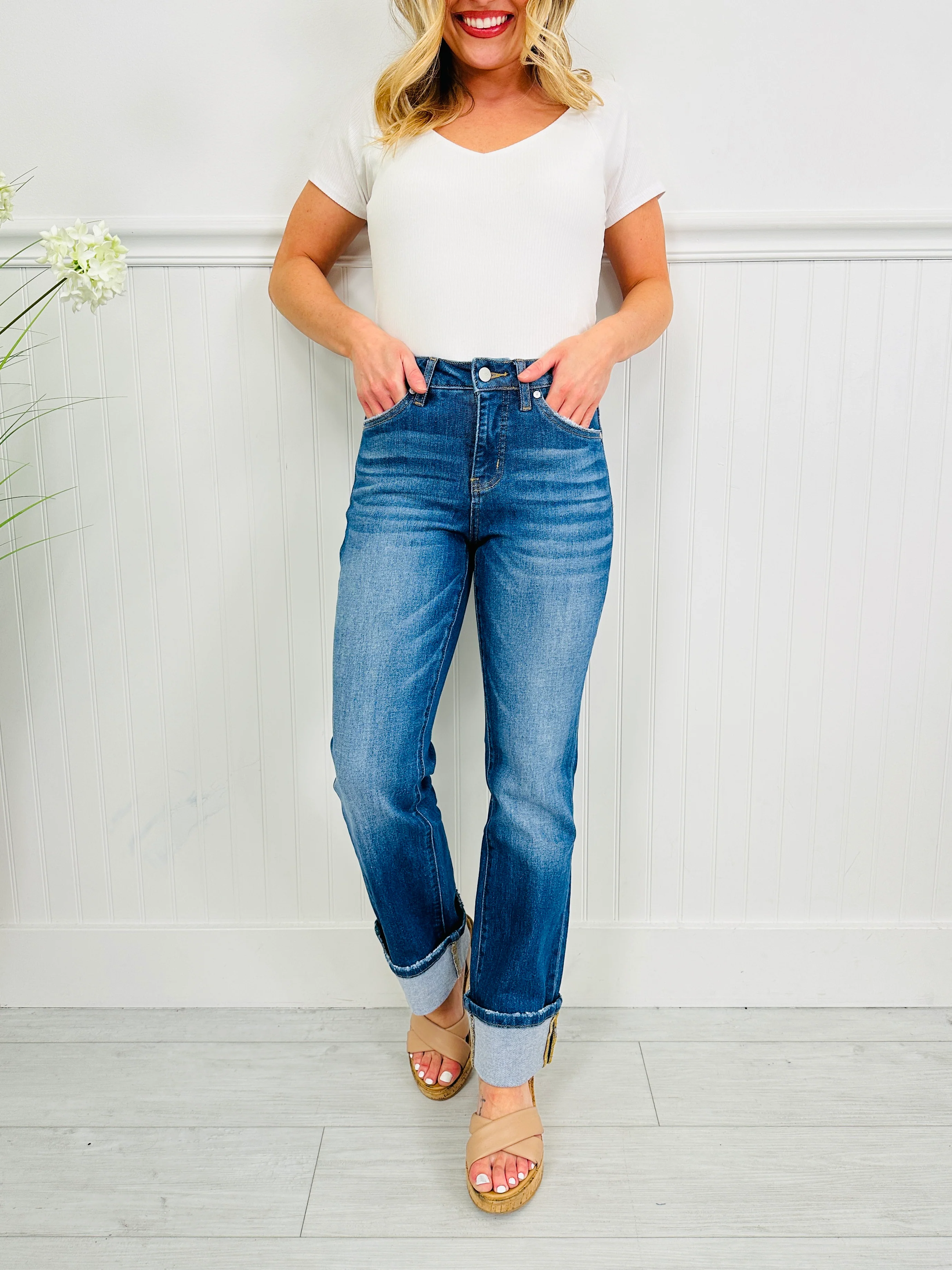 Get It Straight Tummy Control Straight Jeans