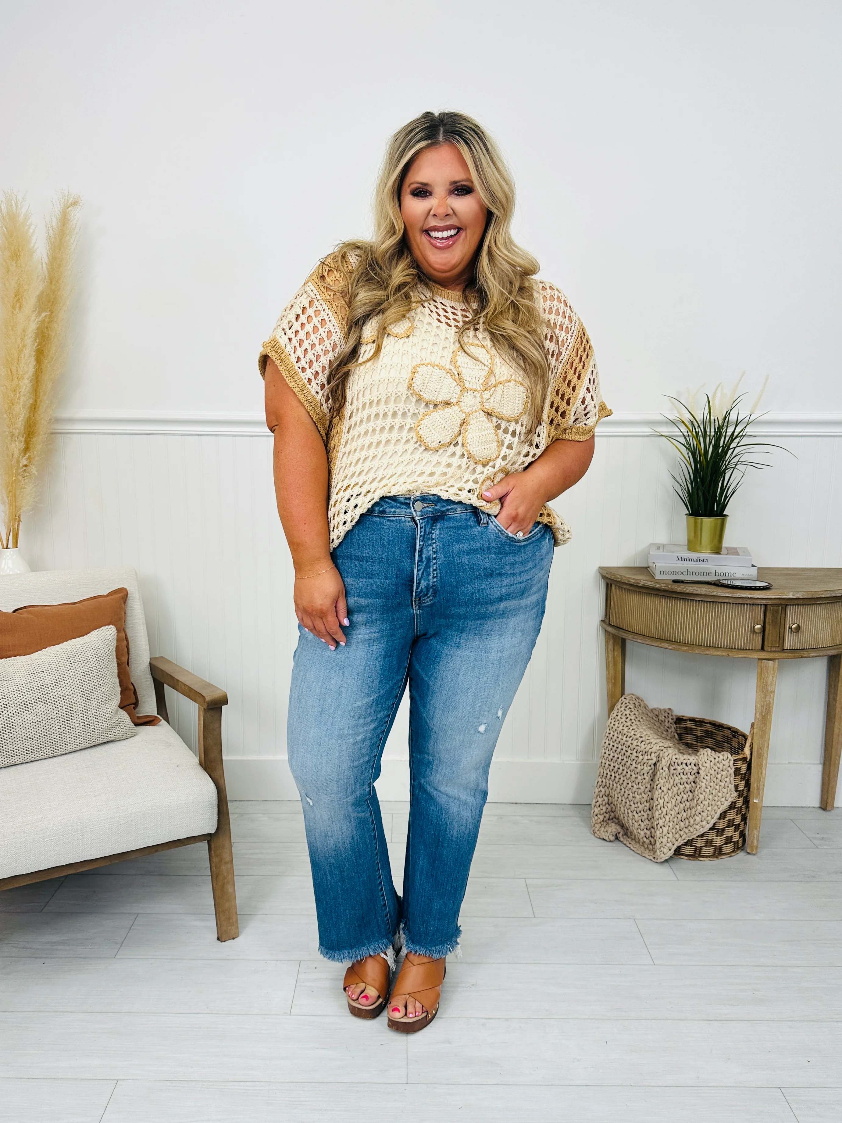 Head Start Tummy Control Cropped Bootcut Jeans - Image 13