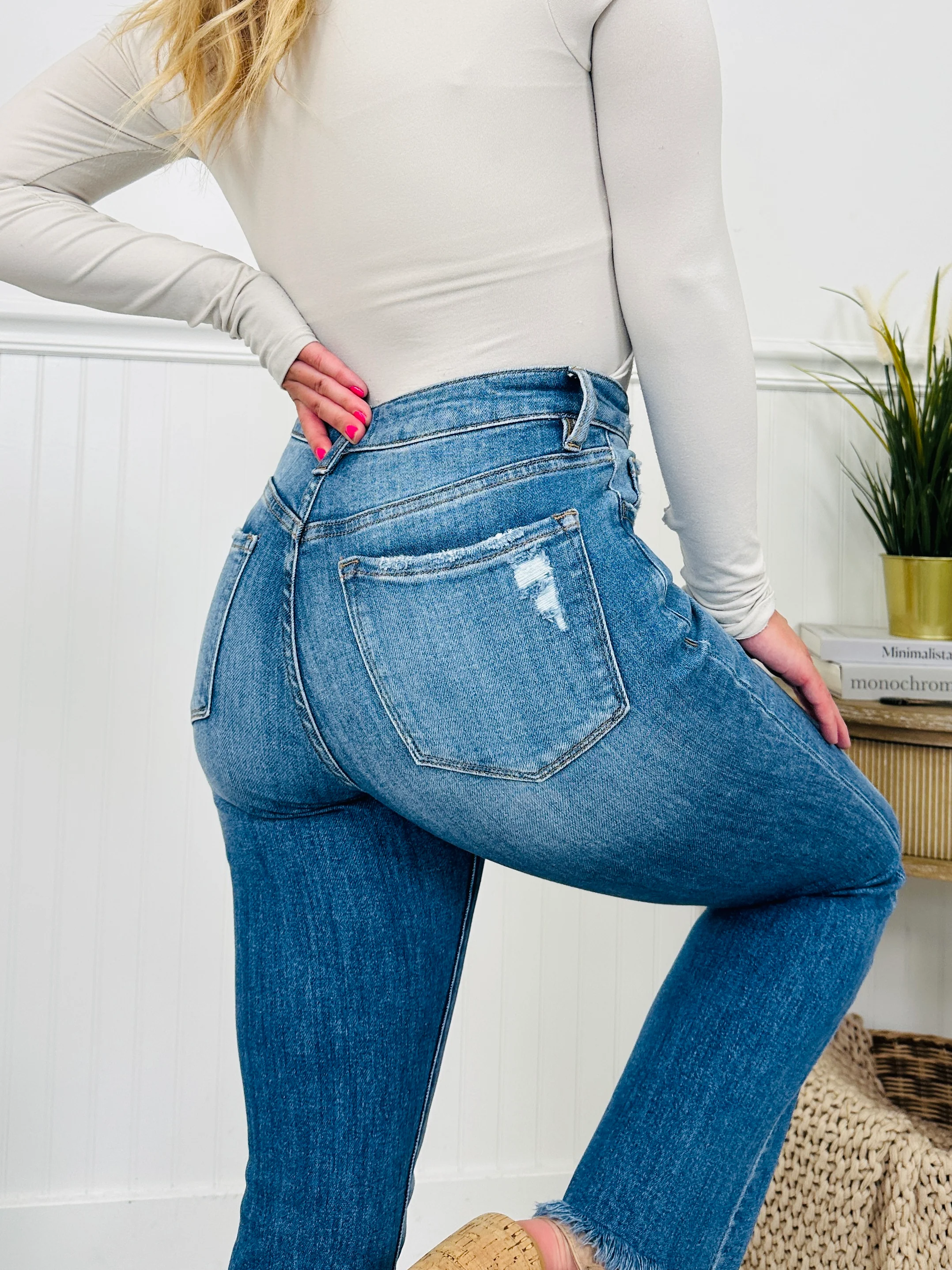 Head Start Tummy Control Cropped Bootcut Jeans - Image 7
