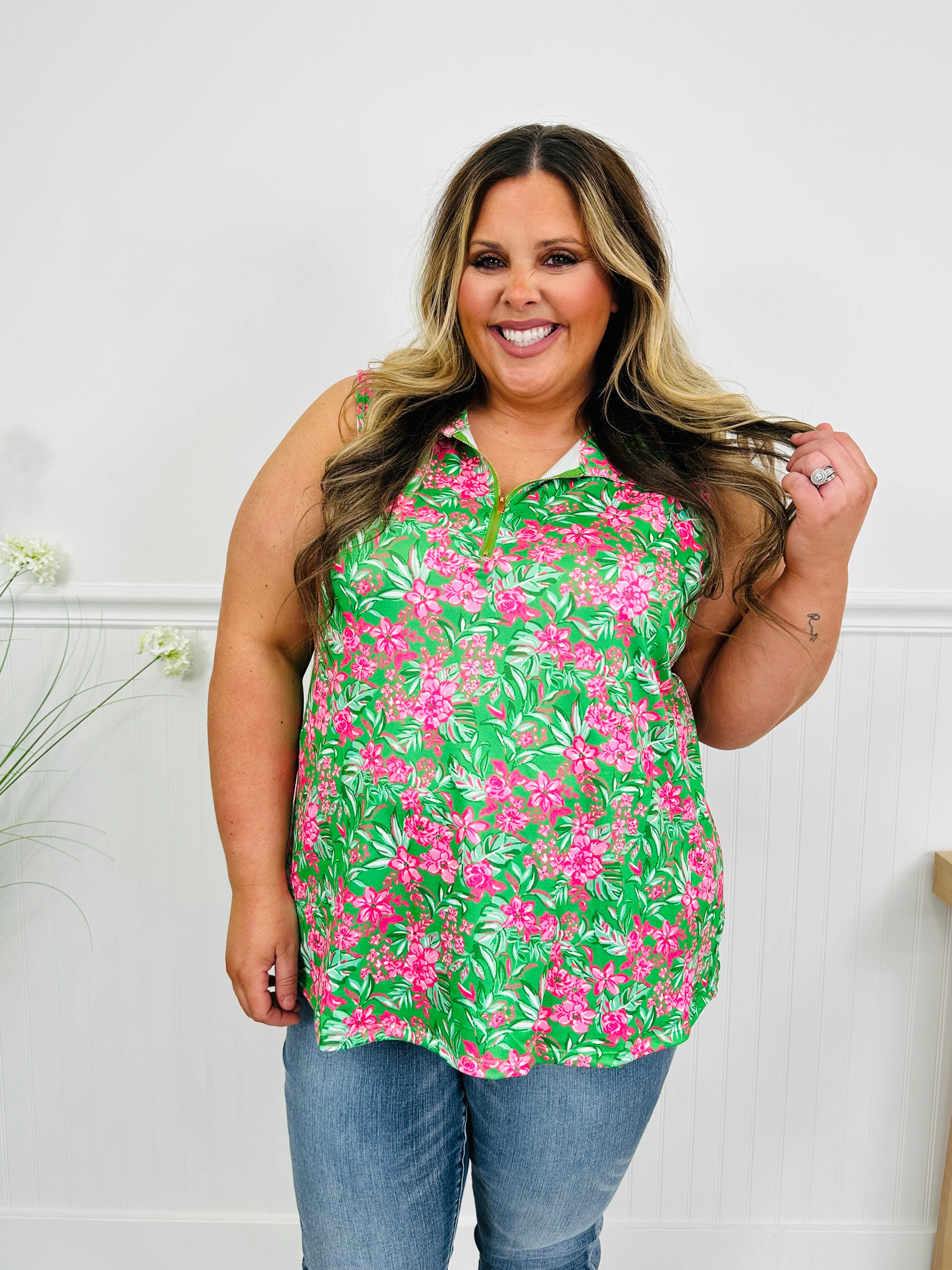 Heatwave Haven Tank Top in Savannah Print - Image 6