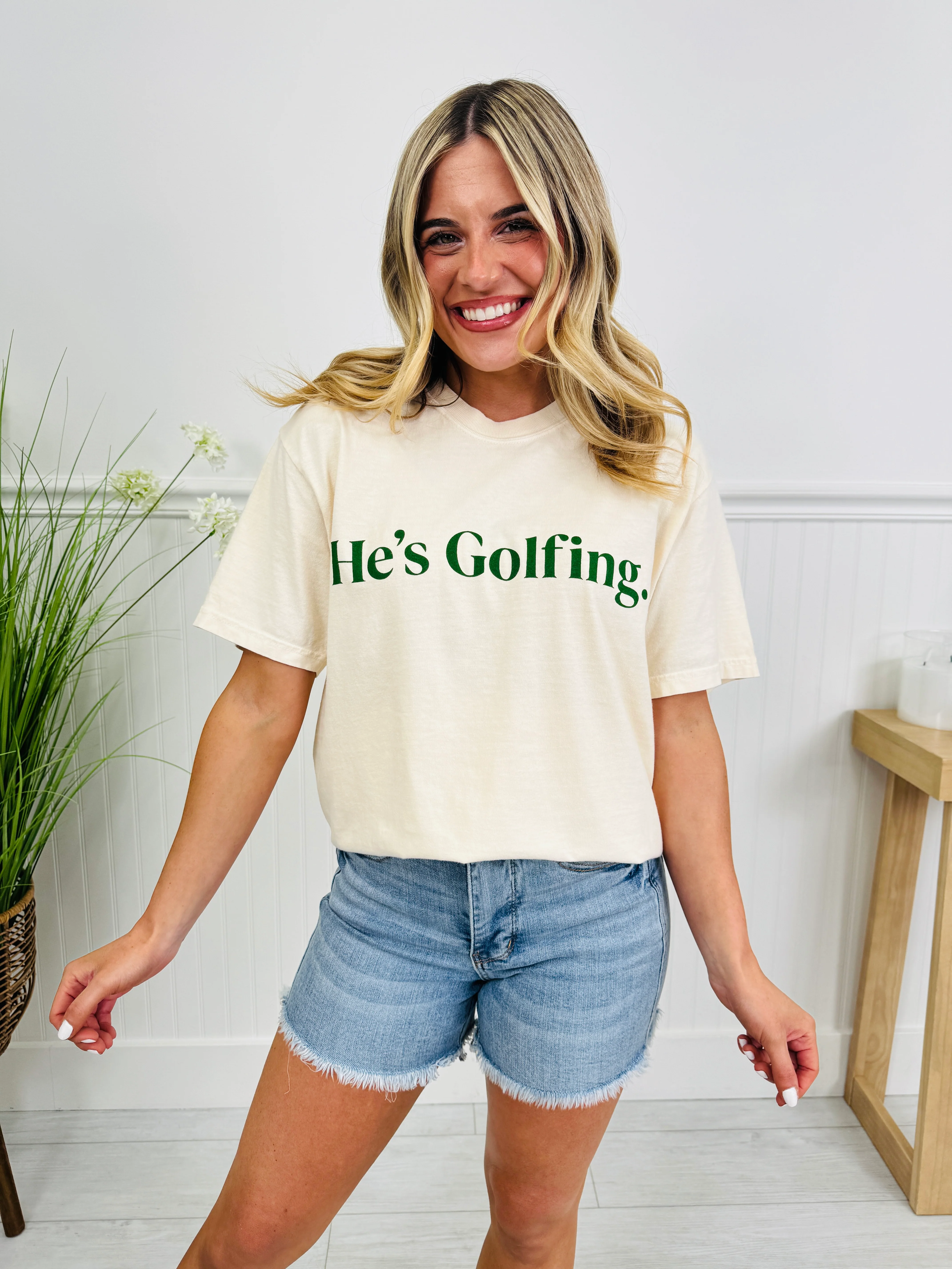 He's Golfing Graphic Tee - Image 4