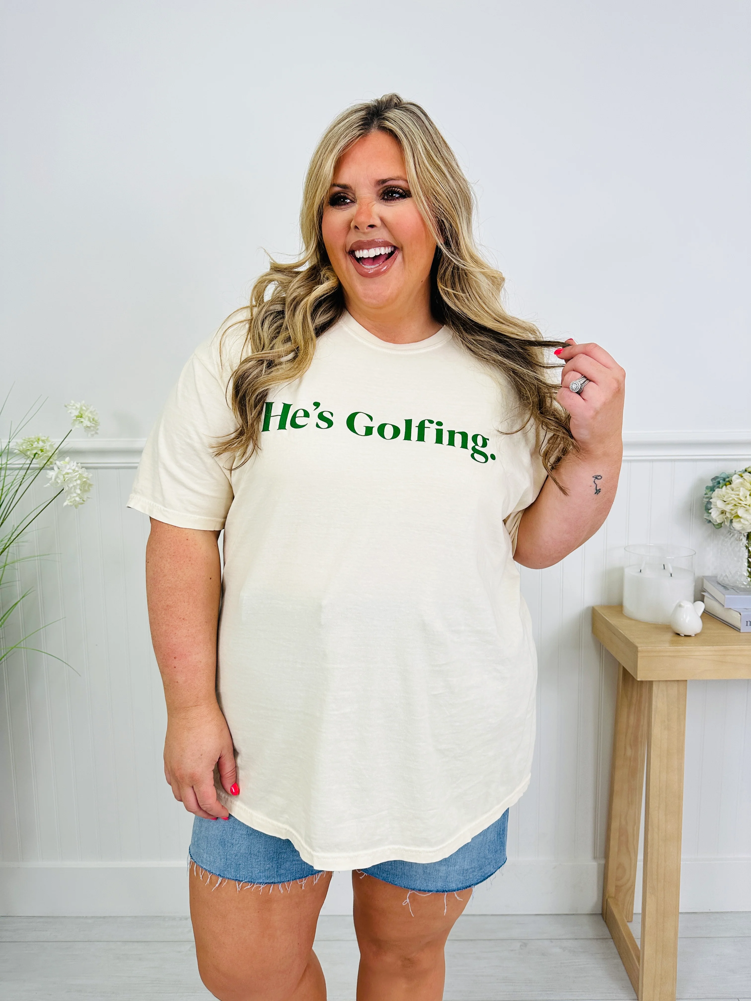 He's Golfing Graphic Tee - Image 7