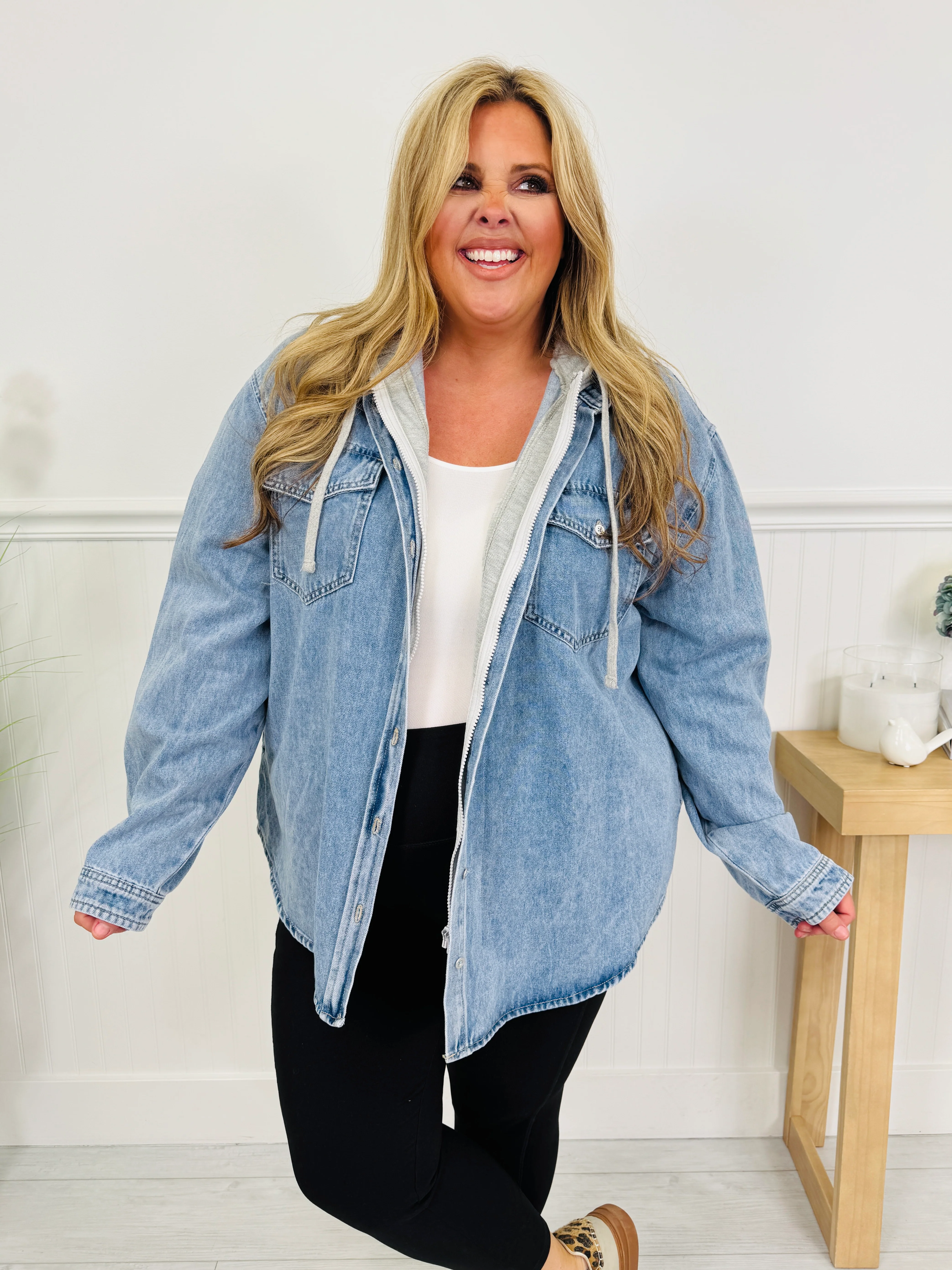 Hood Required Denim Jacket - Image 7