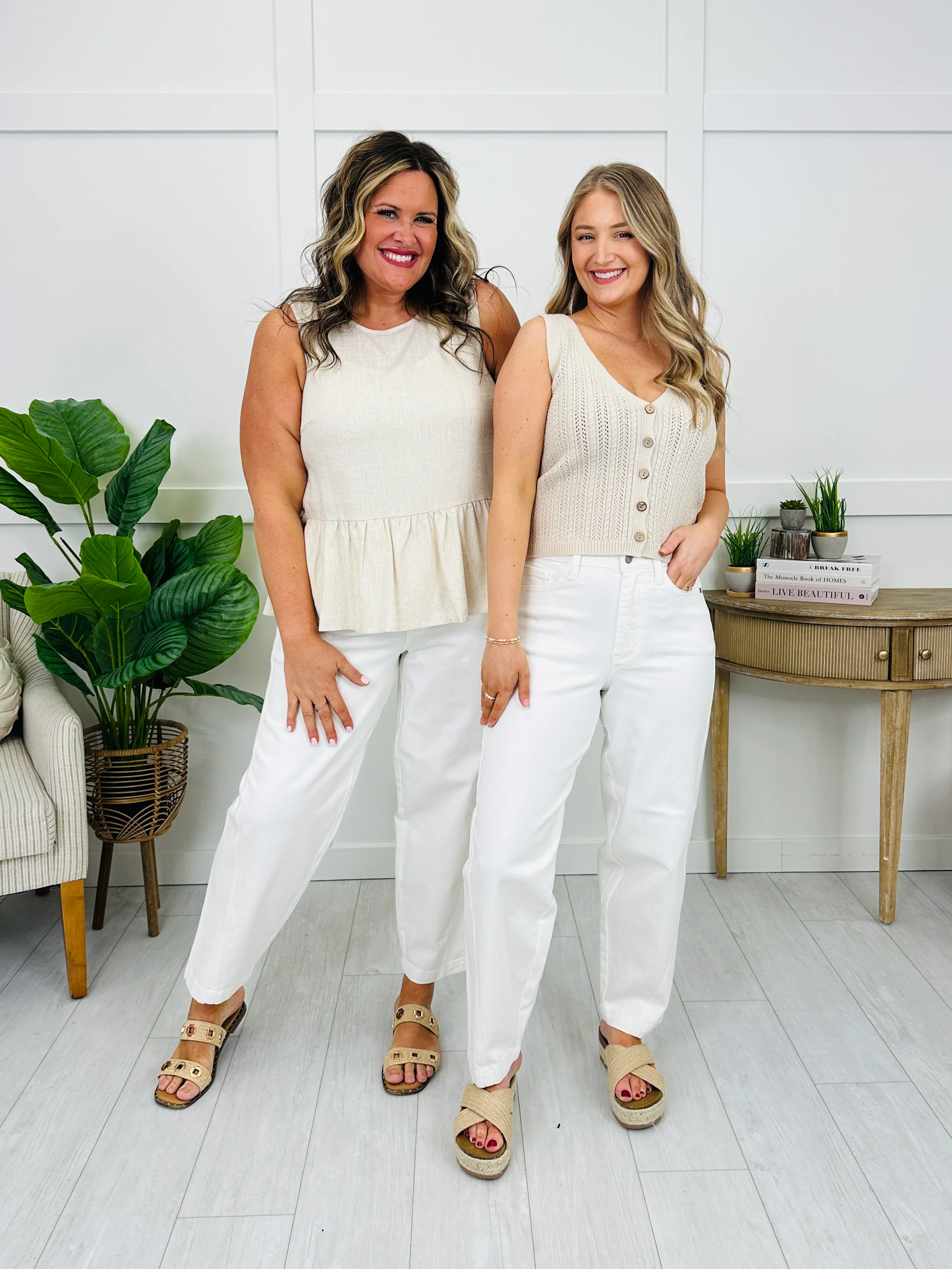 Judy Blue Dockside Darling Rigid Magic Barrel Jeans