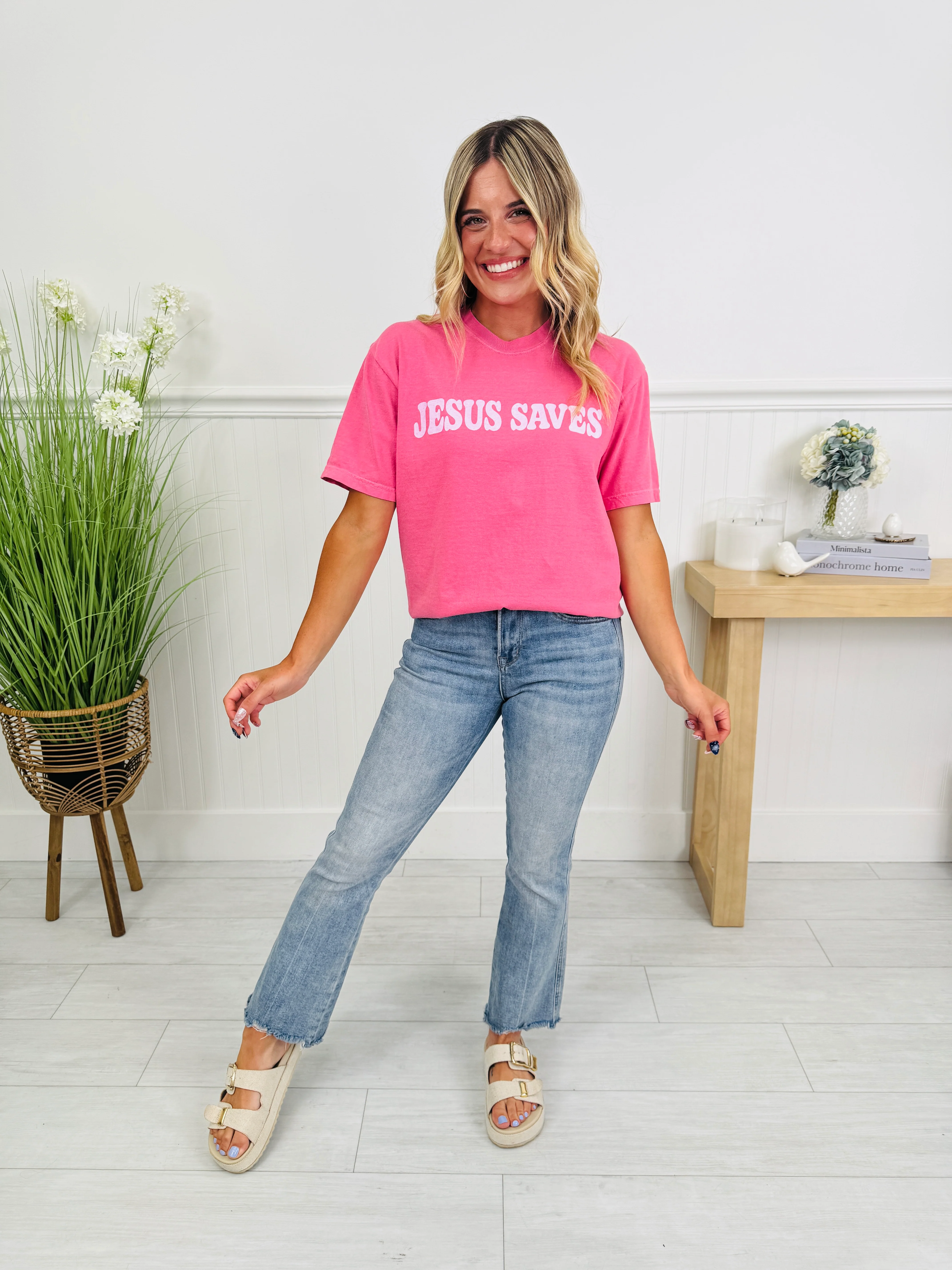Jesus Saves Graphic Tee - Image 3