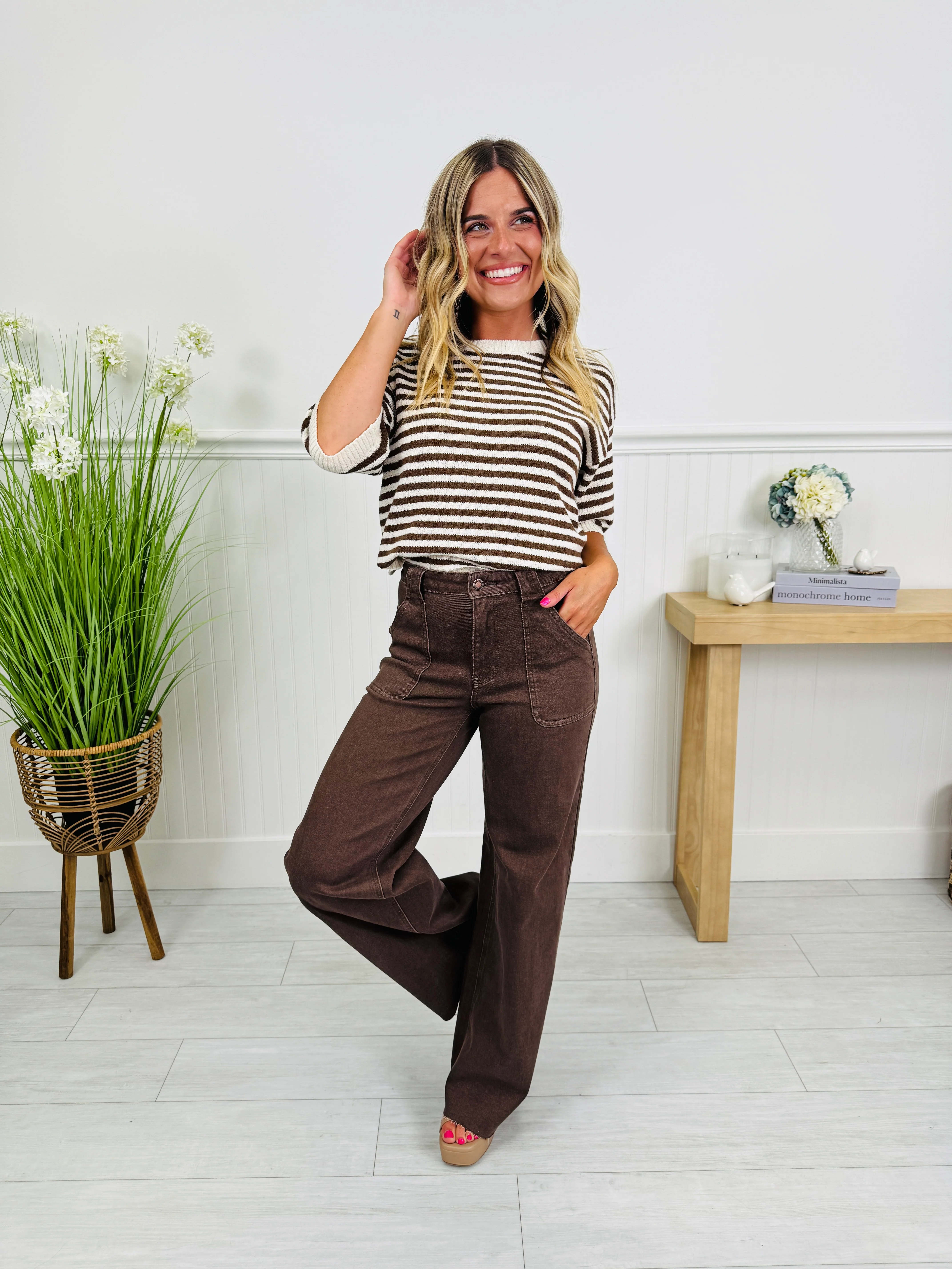 Judy Blue Box of Chocolates Retro Wide Jeans - Image 12