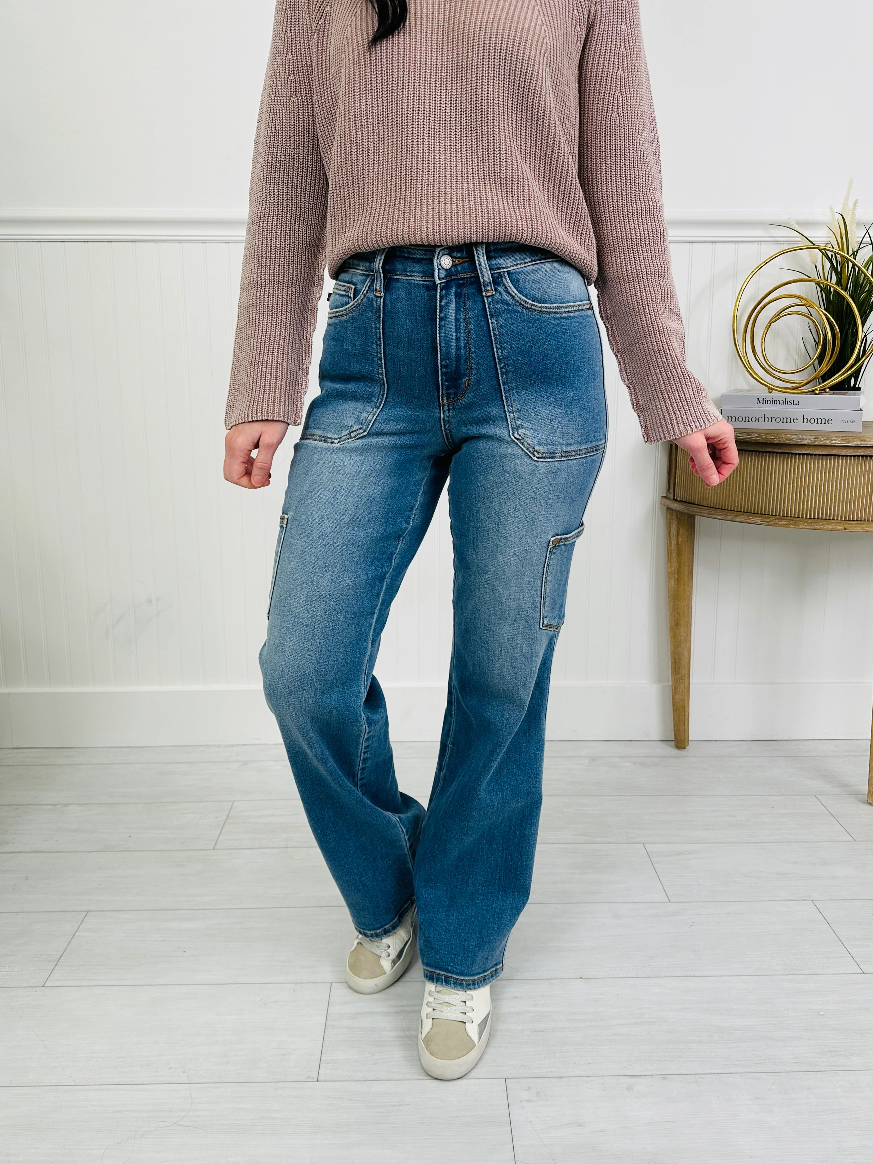 Judy Blue Cool and Collected Cargo Straight Jeans - Image 5