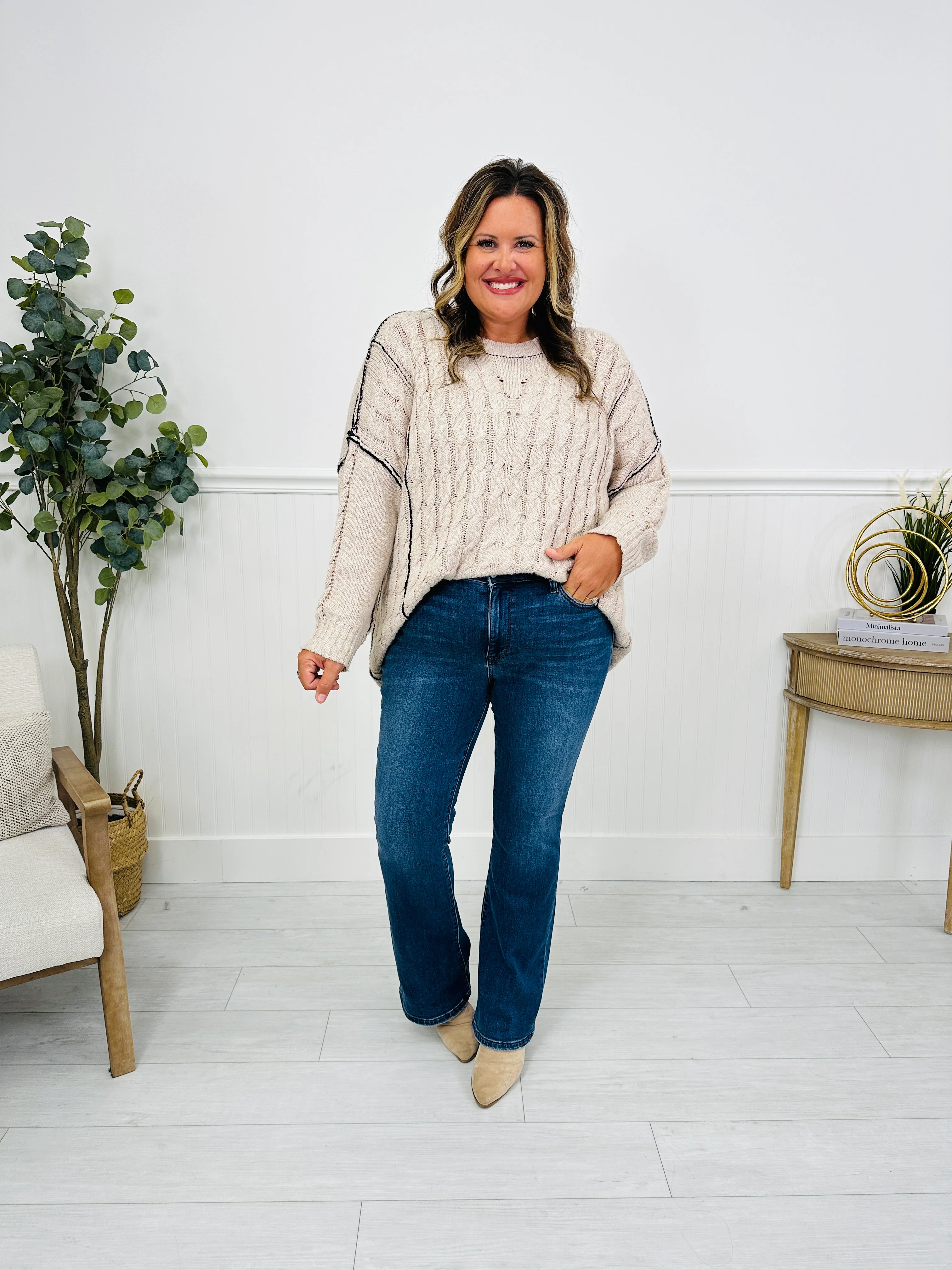 Judy Blue Cozy Classic Thermal Bootcut Jeans - Image 15