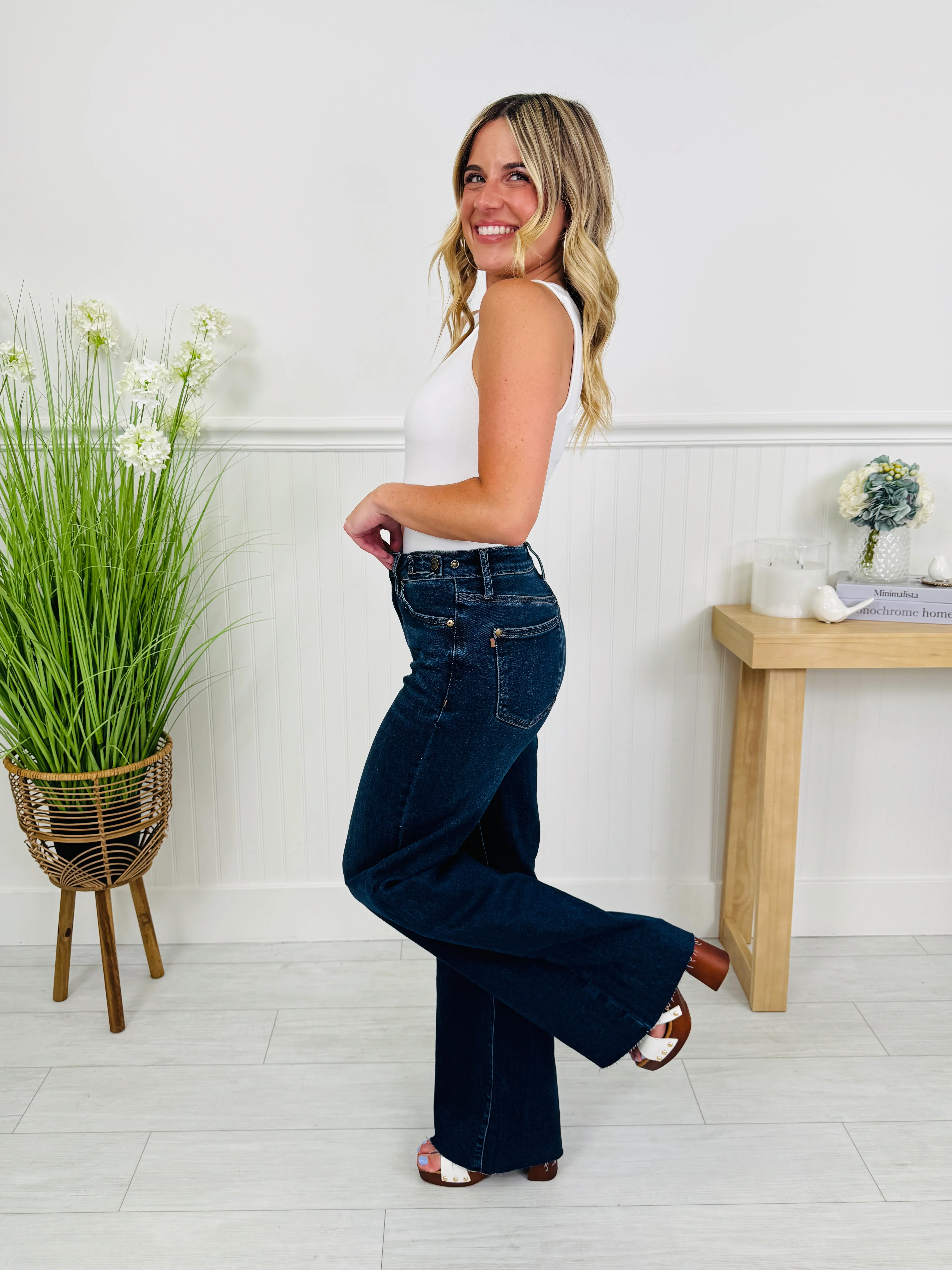 Judy Blue Date Night Retro Wide Leg Jeans In Regular And Petite - Image 11