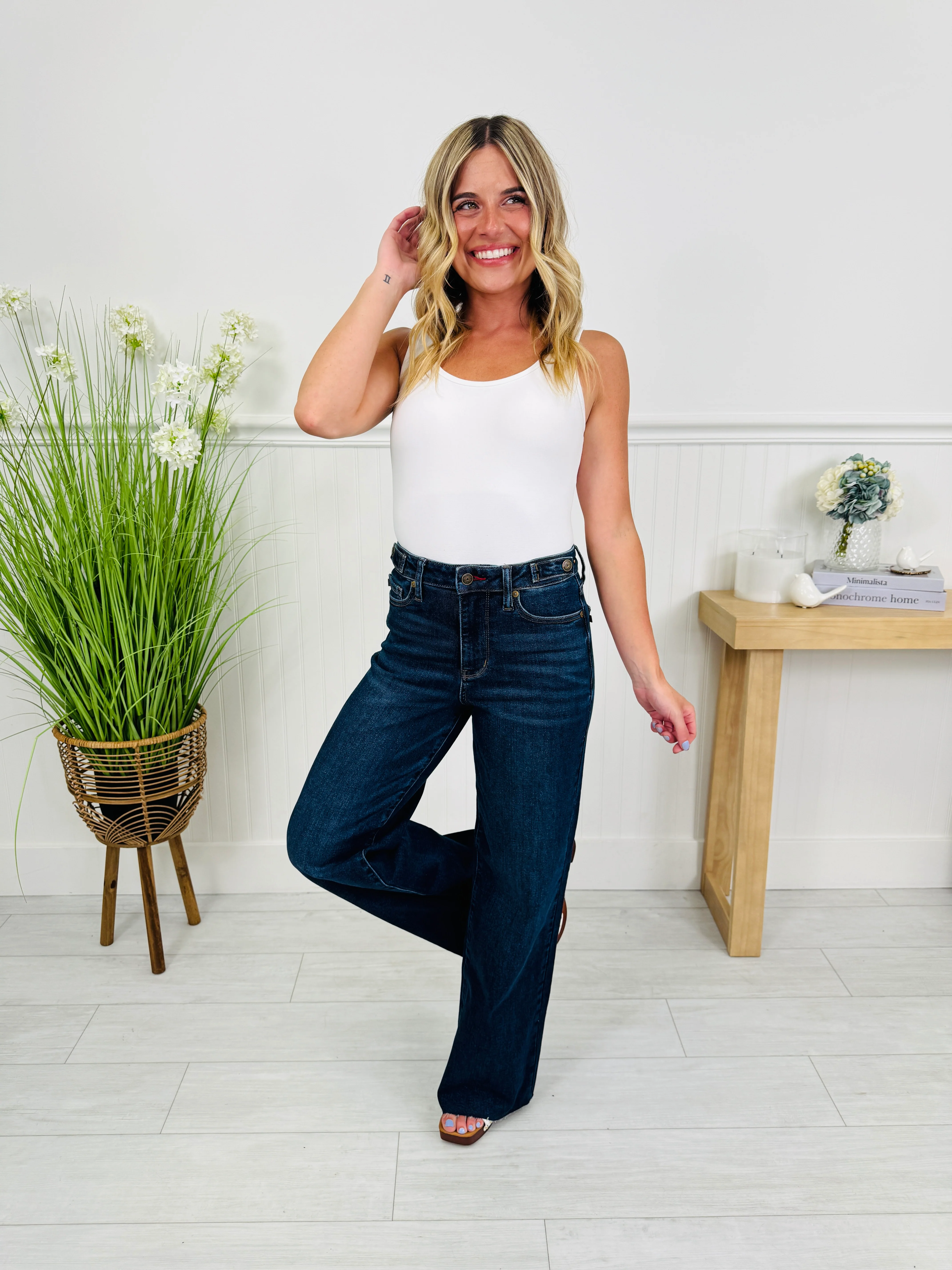 Judy Blue Date Night Retro Wide Leg Jeans In Regular And Petite - Image 13