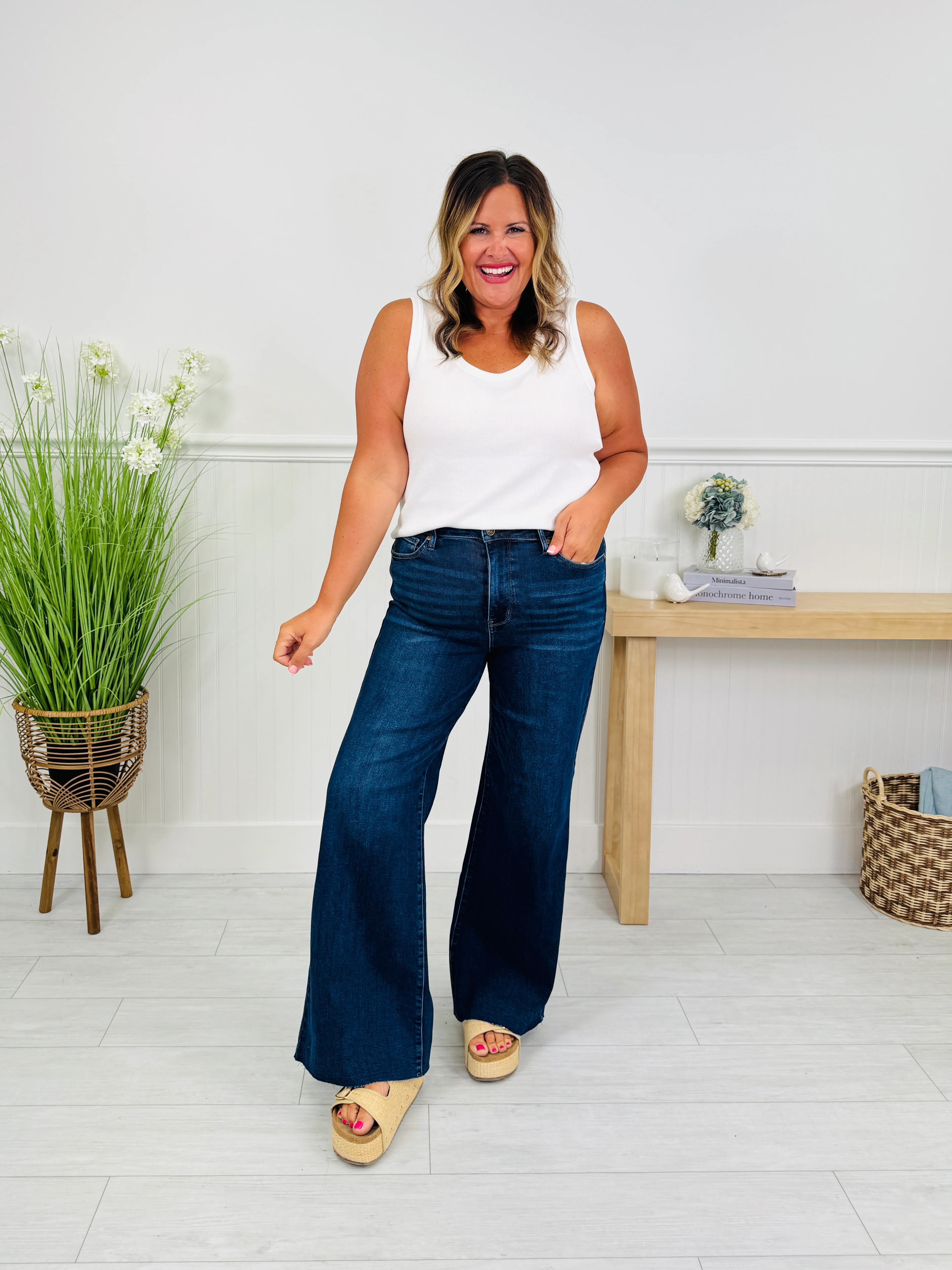 Judy Blue Date Night Retro Wide Leg Jeans In Regular And Petite - Image 15