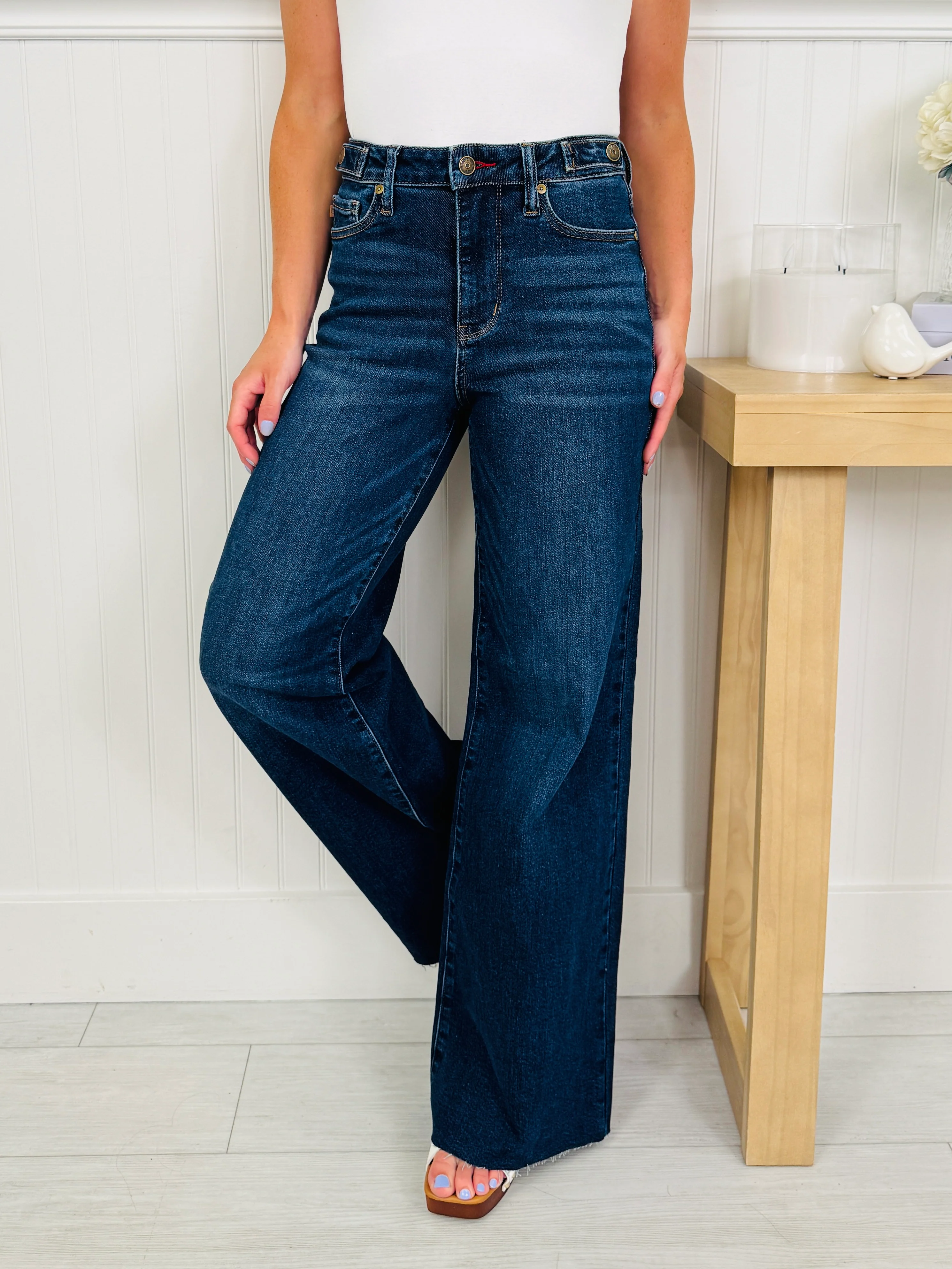 Judy Blue Date Night Retro Wide Leg Jeans In Regular And Petite - Image 5