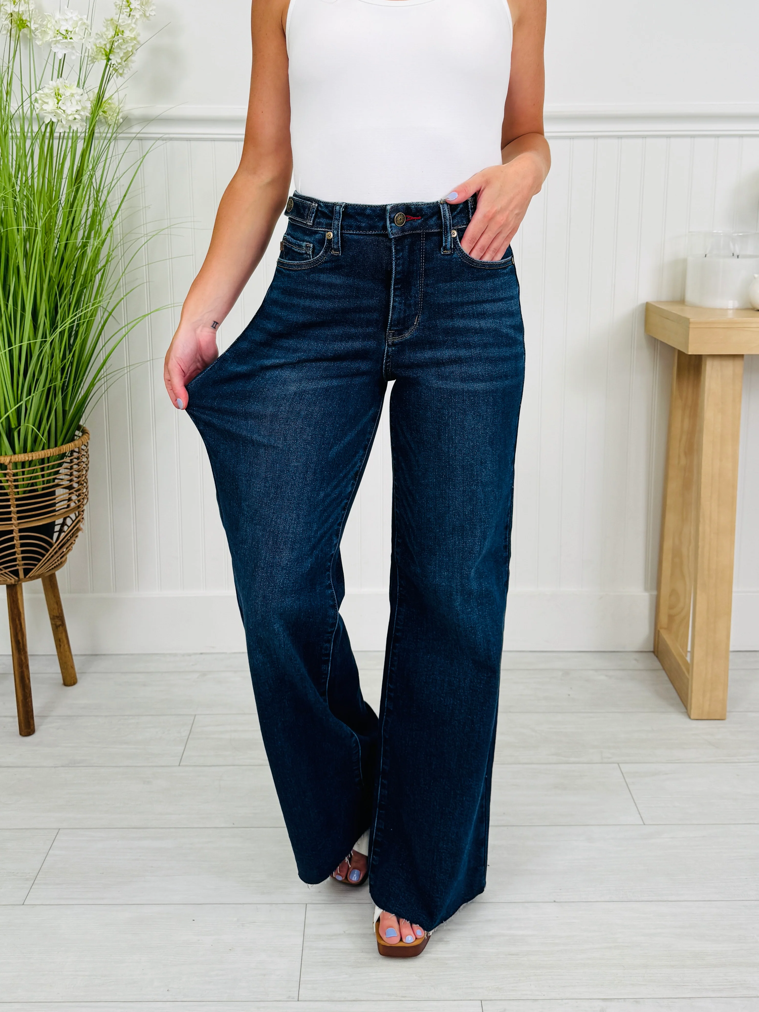 Judy Blue Date Night Retro Wide Leg Jeans In Regular And Petite - Image 8