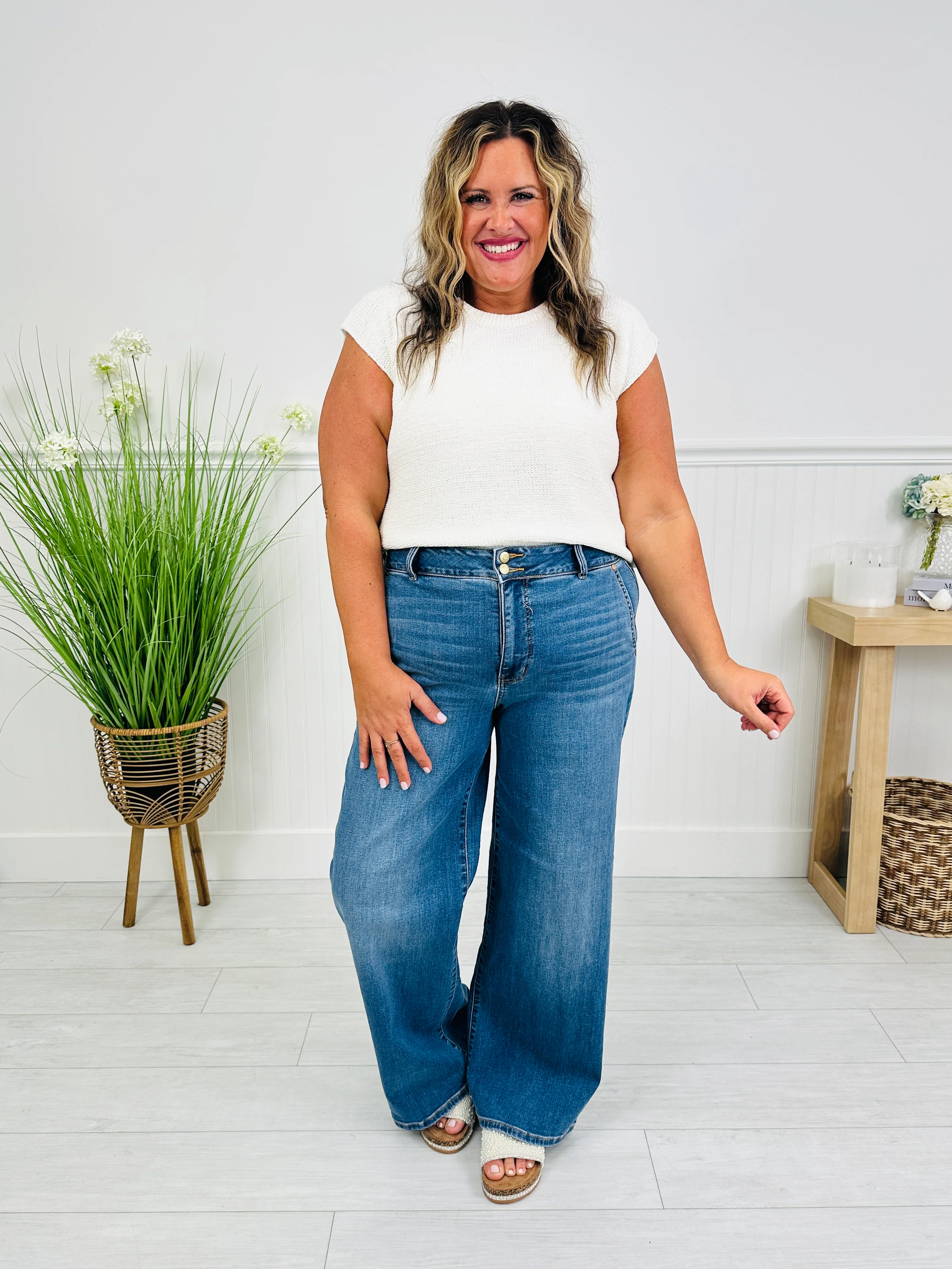Judy Blue Everyday Icon Trouser Column Jeans - Image 14