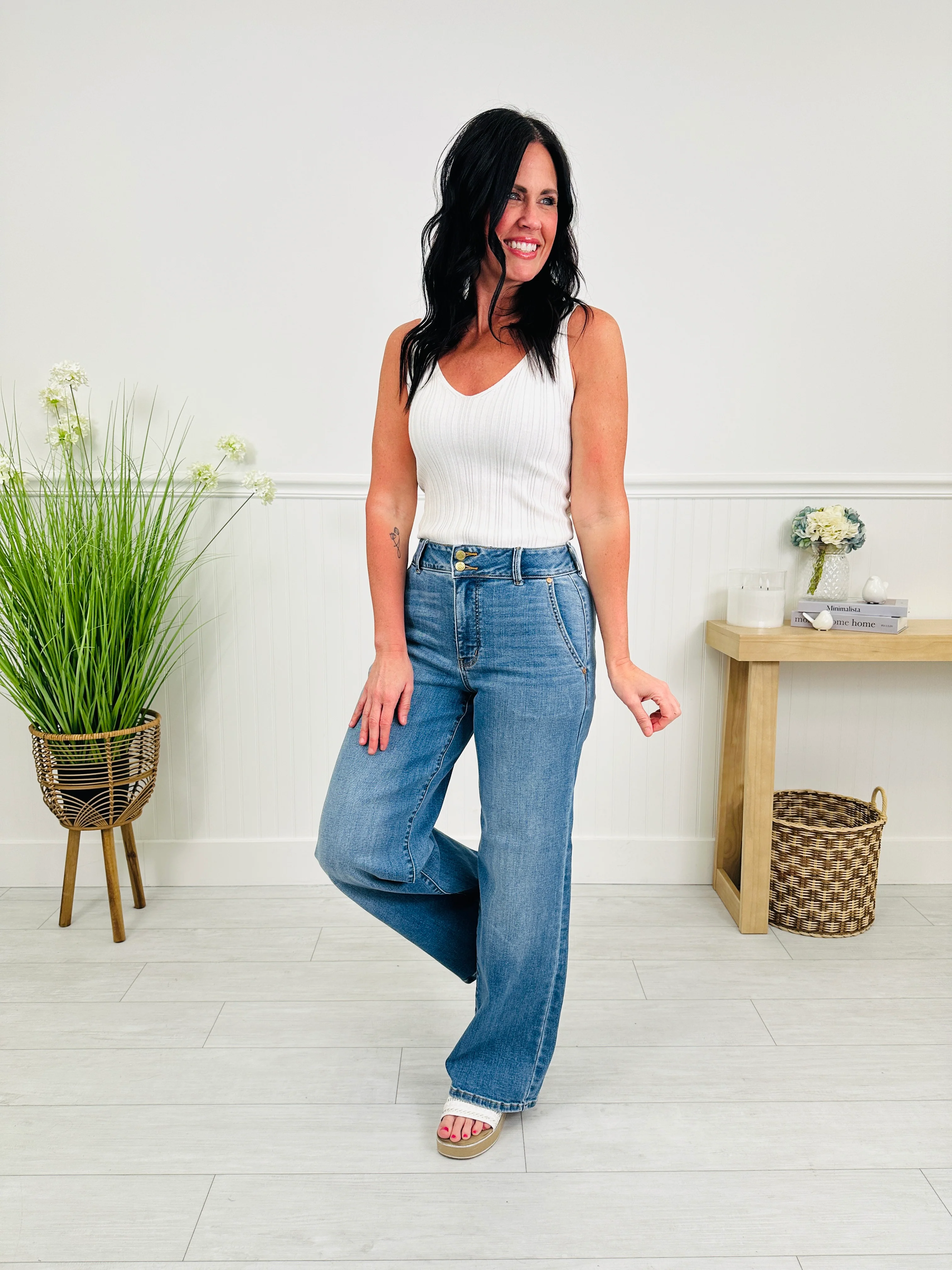 Judy Blue Everyday Icon Trouser Column Jeans - Image 17