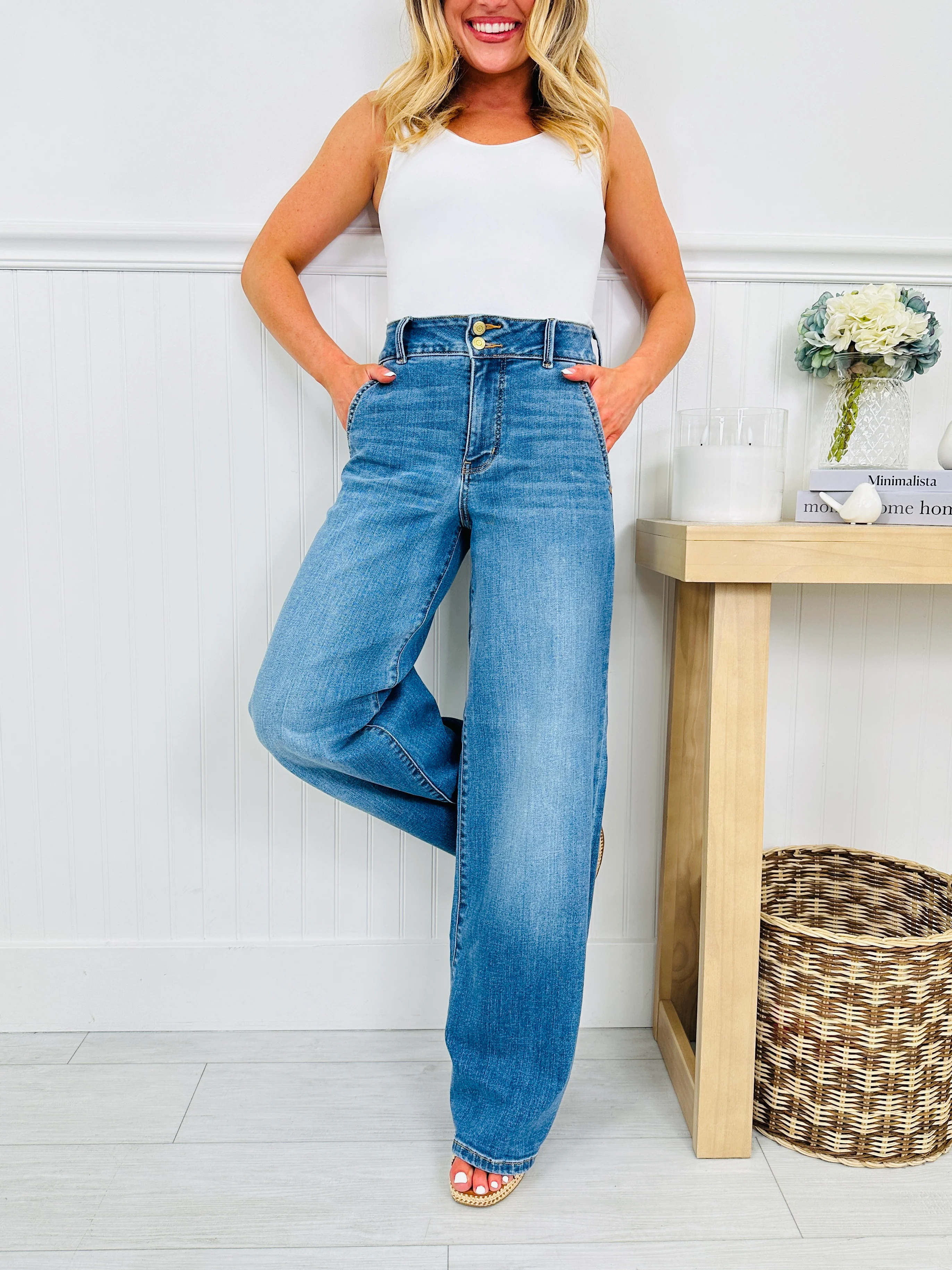 Judy Blue Everyday Icon Trouser Column Jeans - Image 3