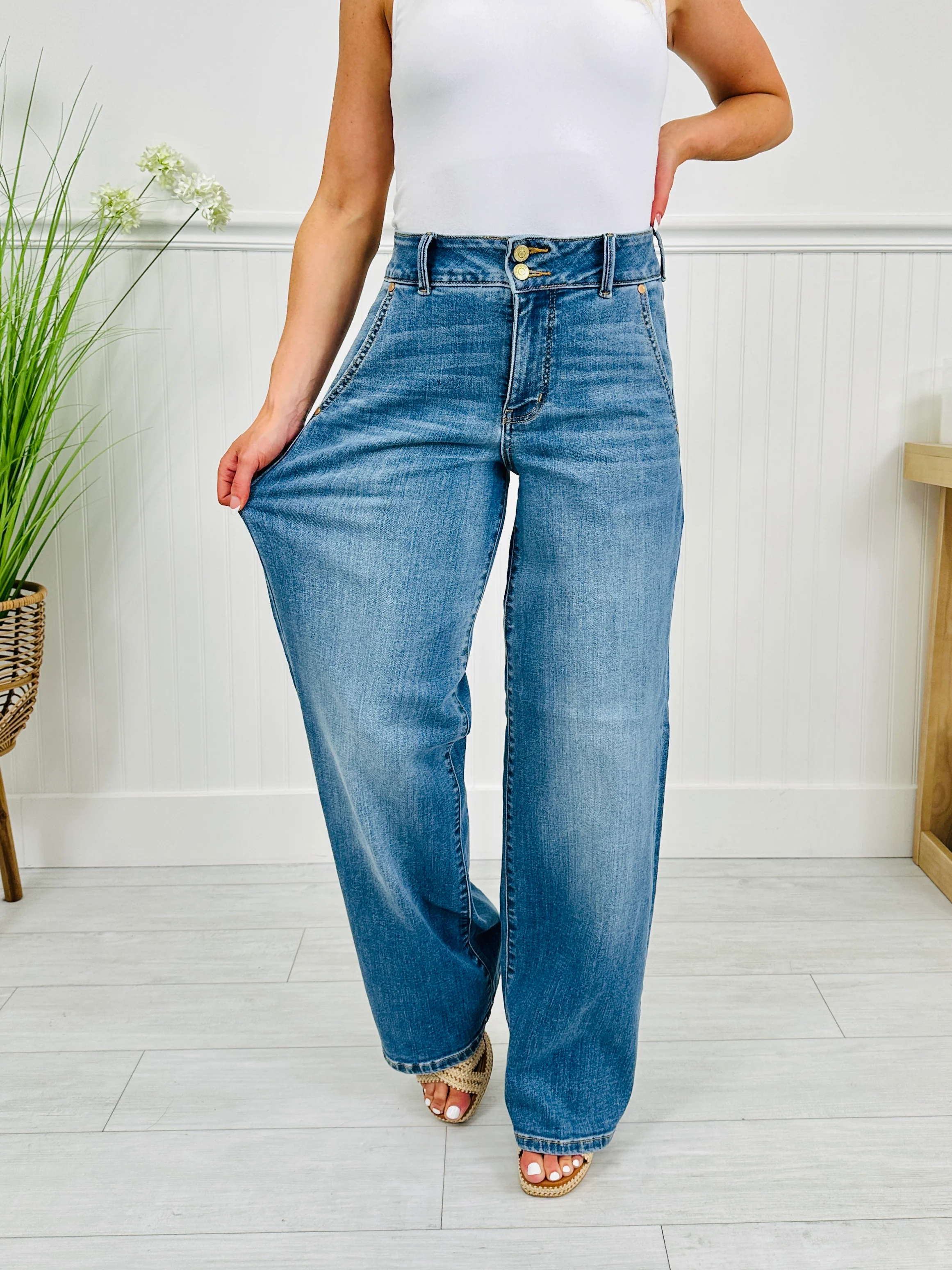 Judy Blue Everyday Icon Trouser Column Jeans - Image 7
