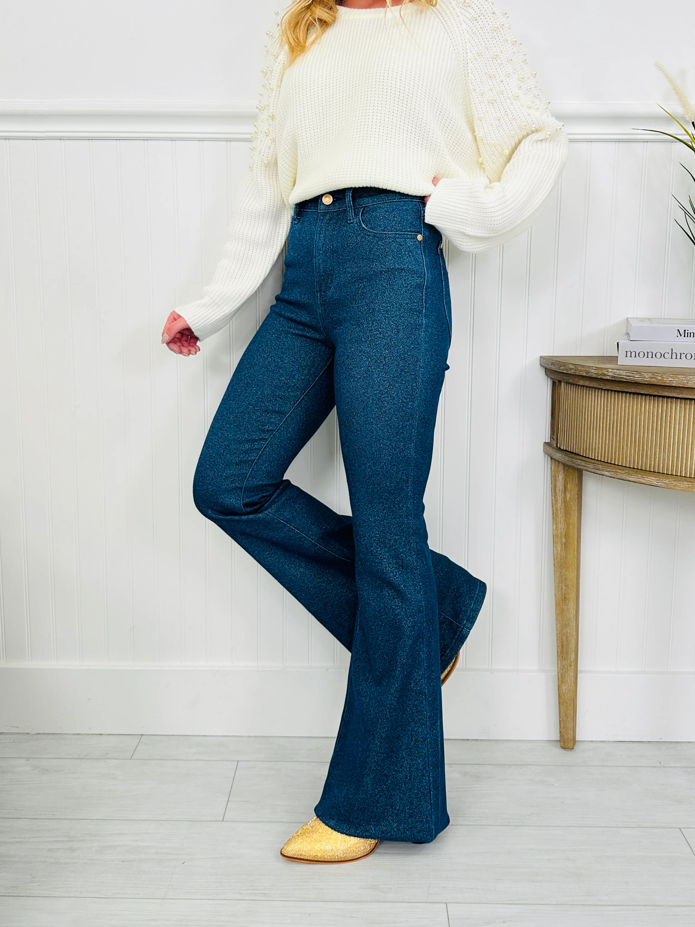 Judy Blue Feeling Glamorous Sparkle Flare Jeans - Image 3