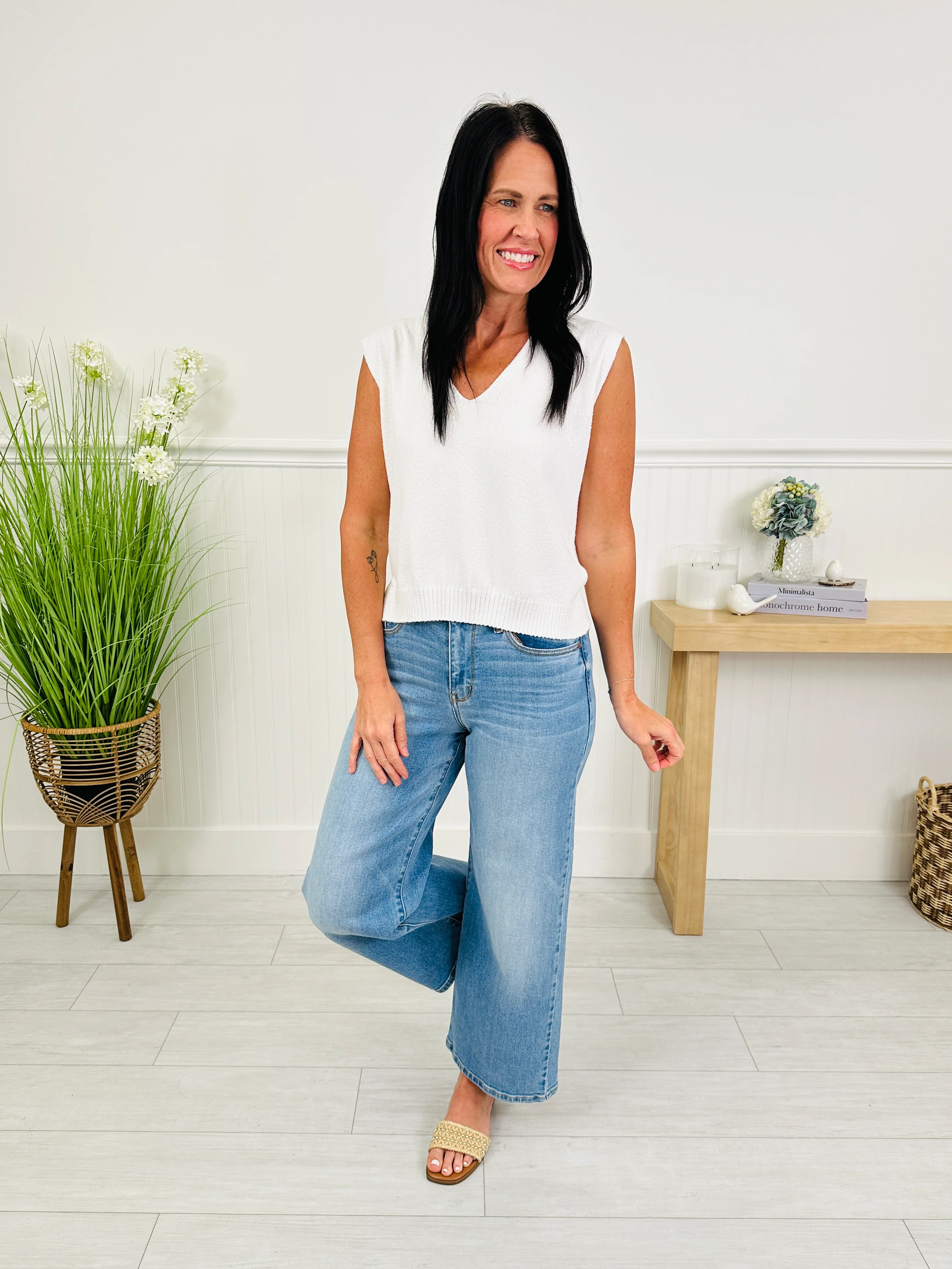 Judy Blue Keep It Simple Ankle Wide Jeans - Image 17