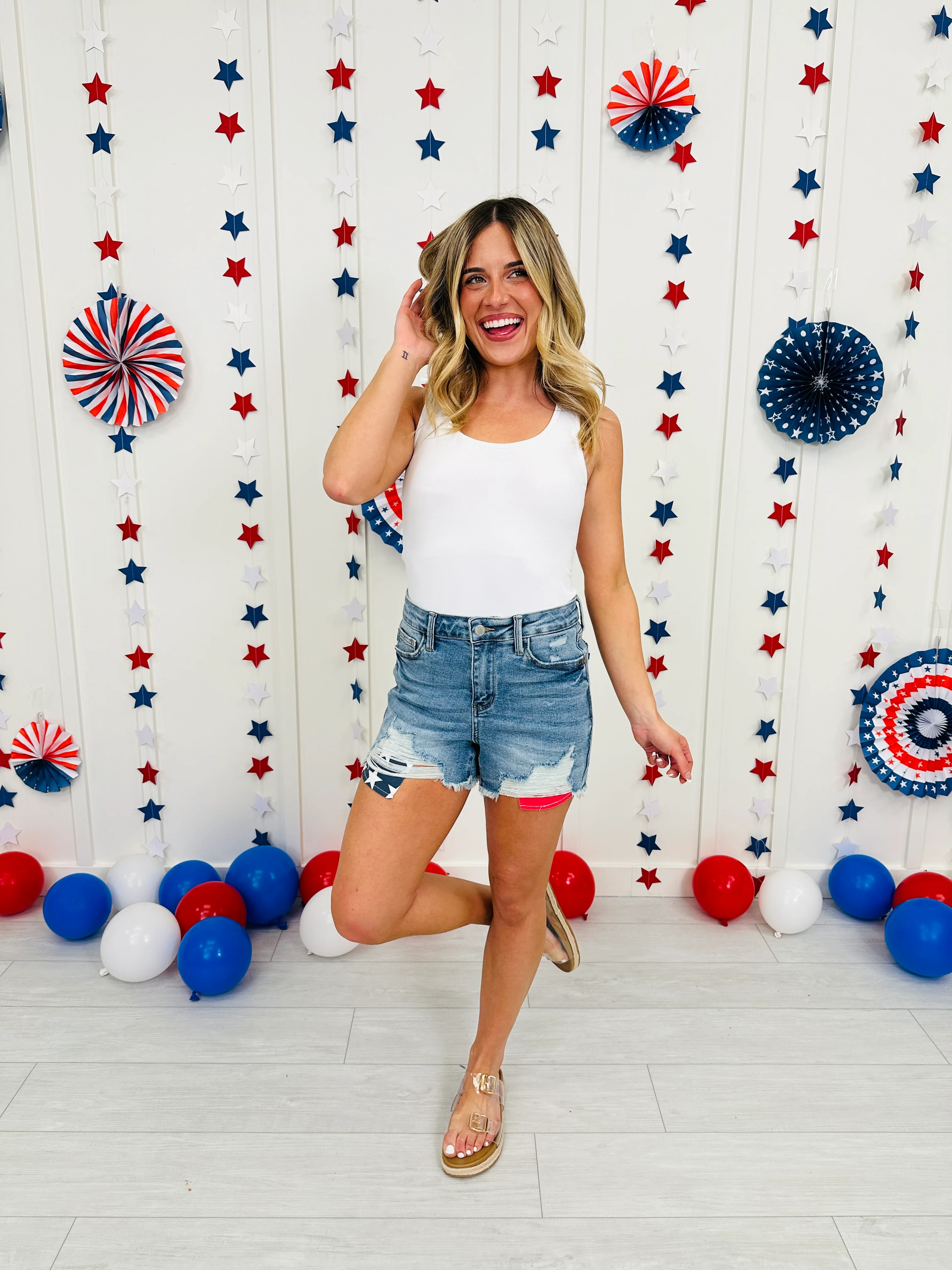 Judy Blue Land of the Free Shorts - Image 11