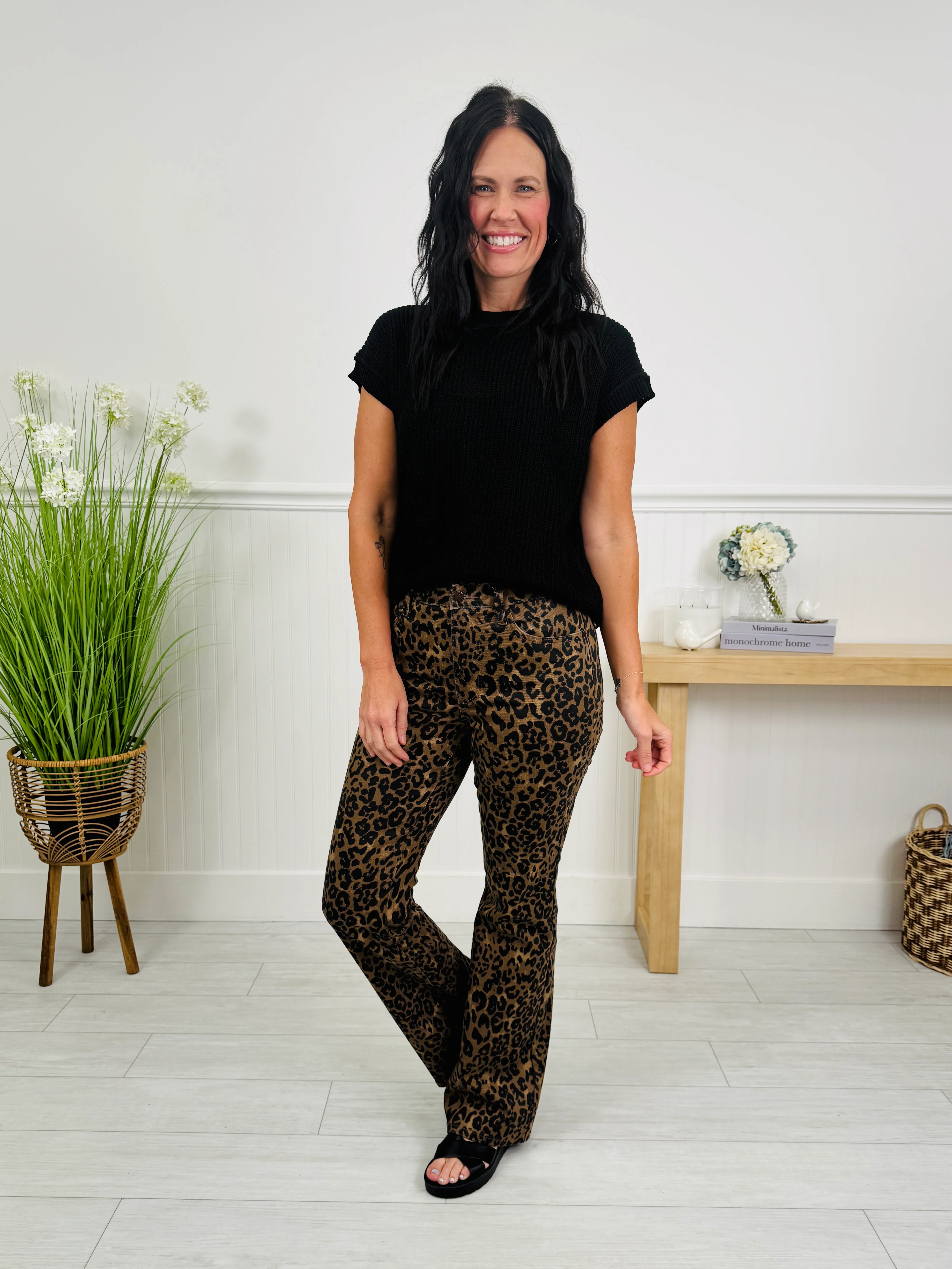 Judy Blue Leveled Up Leopard Bootcut Jeans - Image 16