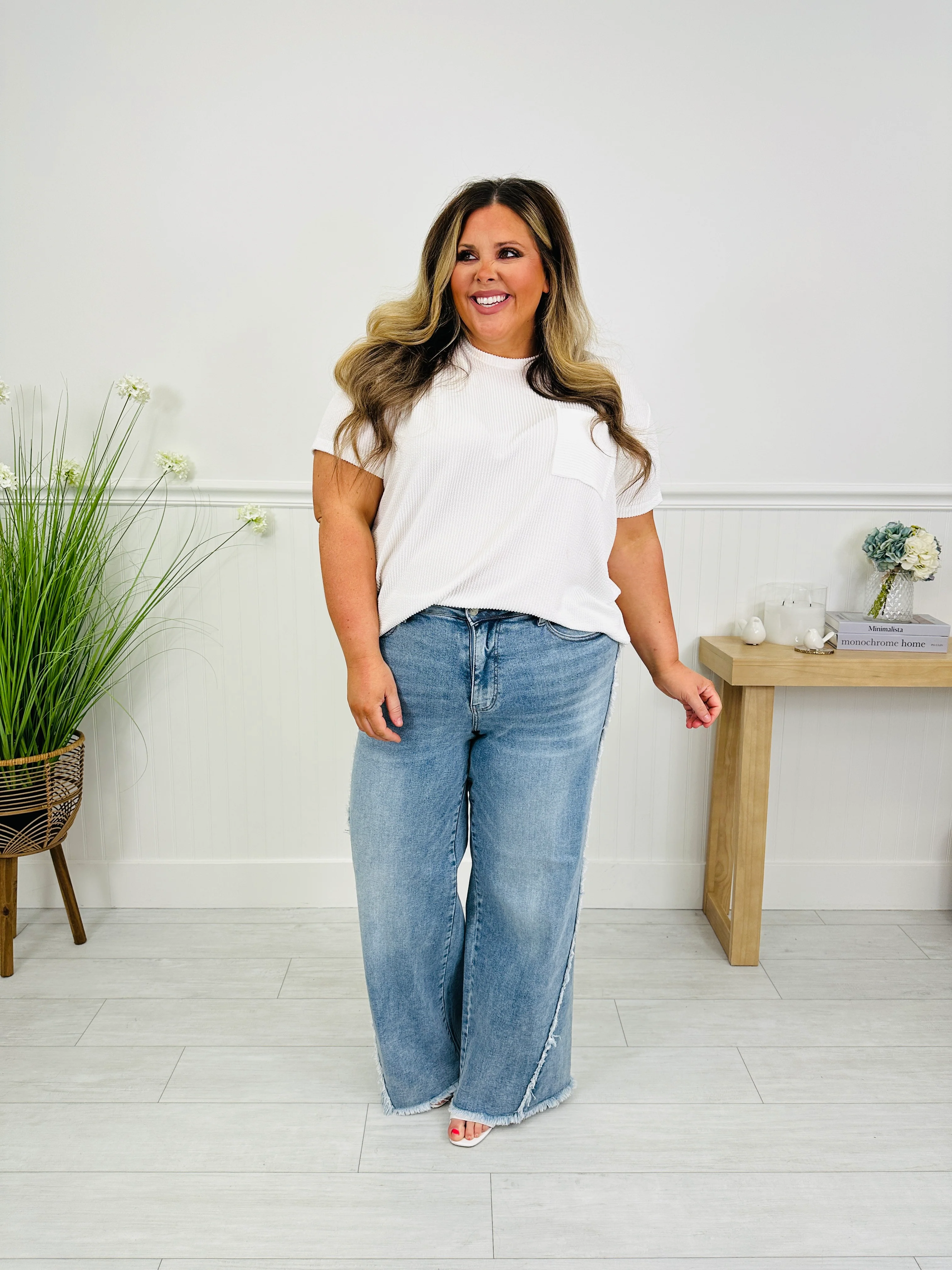 Judy Blue Make Your Statement Retro Wide Leg Jeans - Image 11
