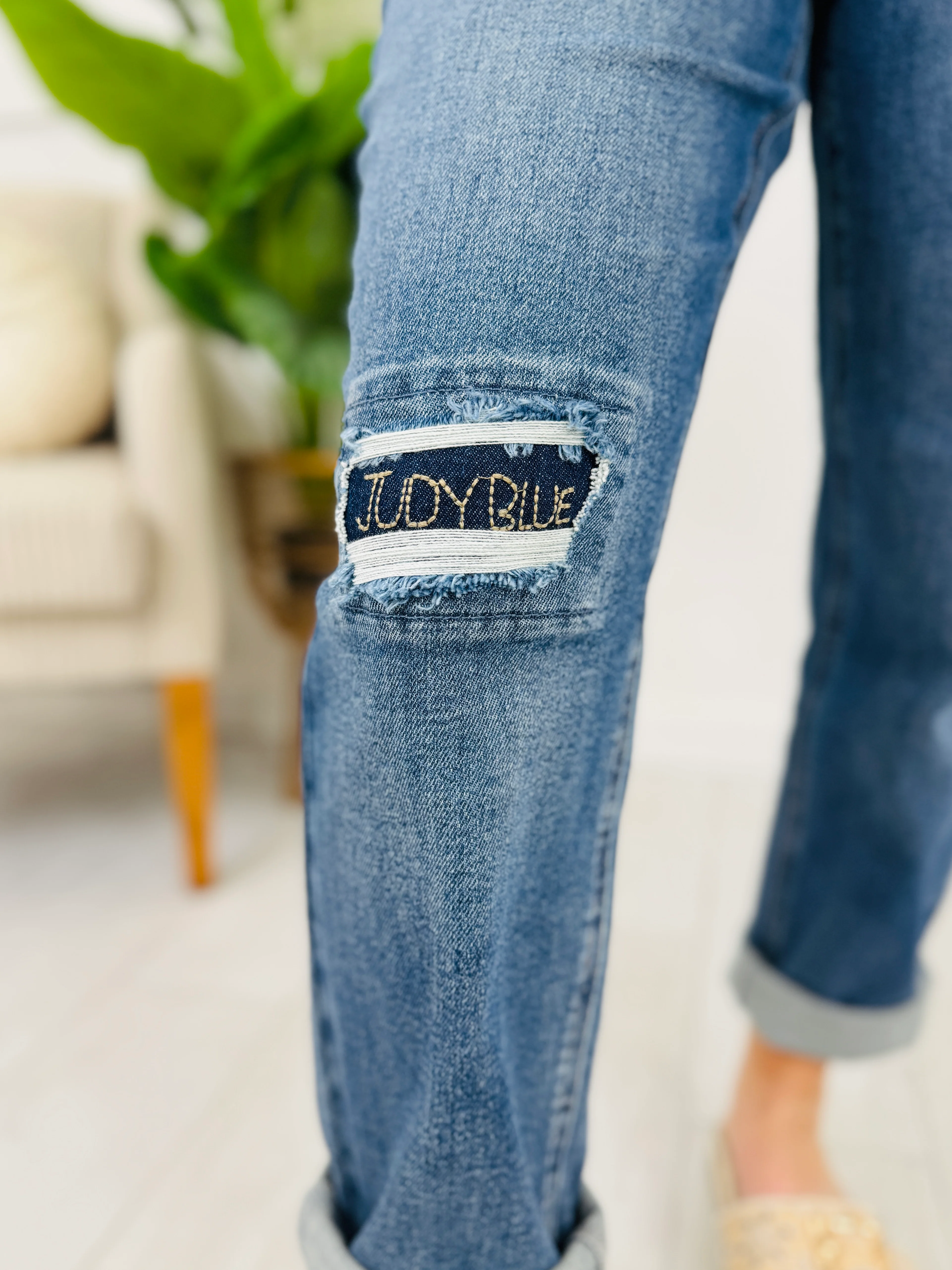Judy Blue Patch Perfect Boyfriend Jeans - Image 3