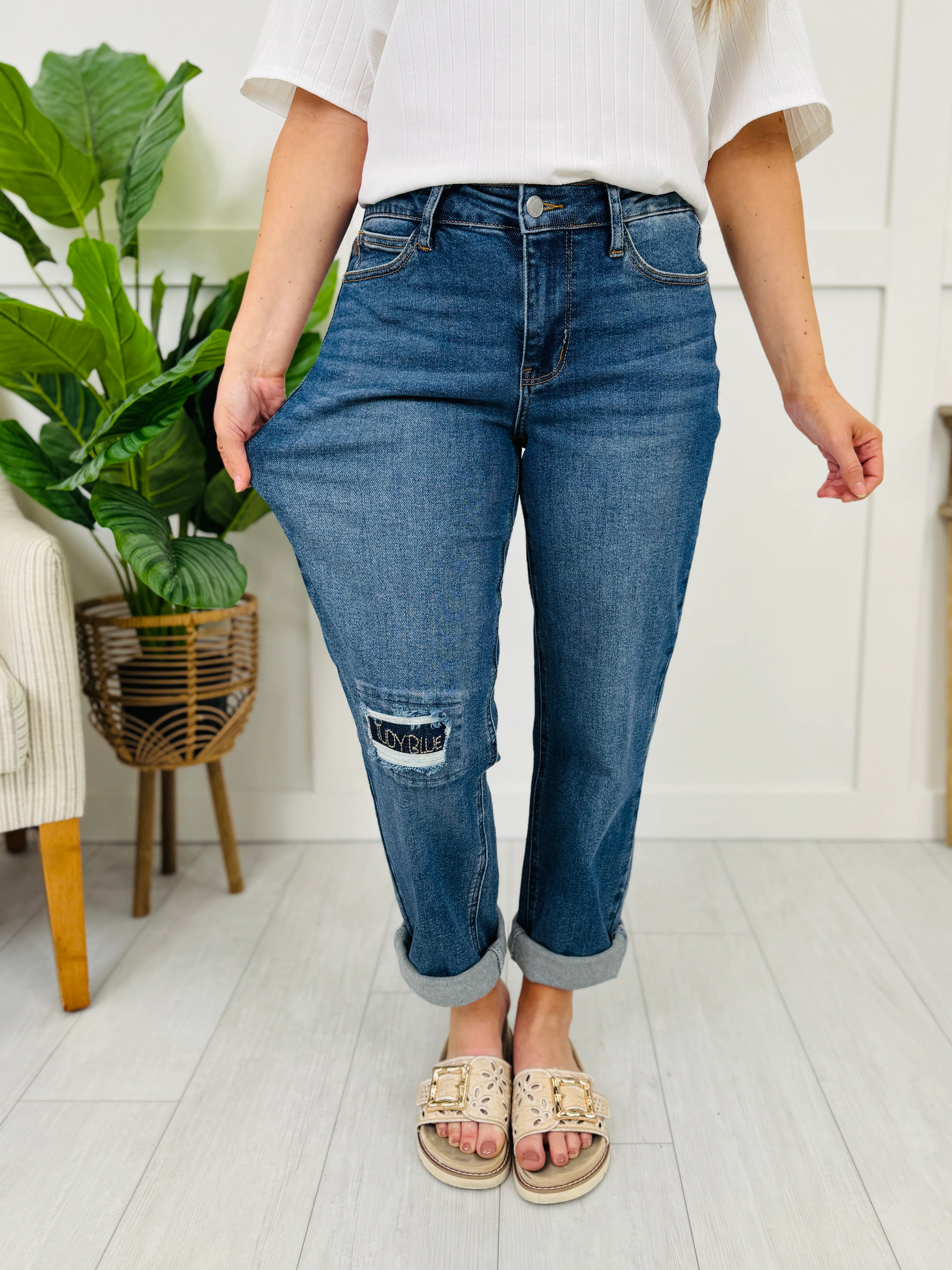 Judy Blue Patch Perfect Boyfriend Jeans - Image 4