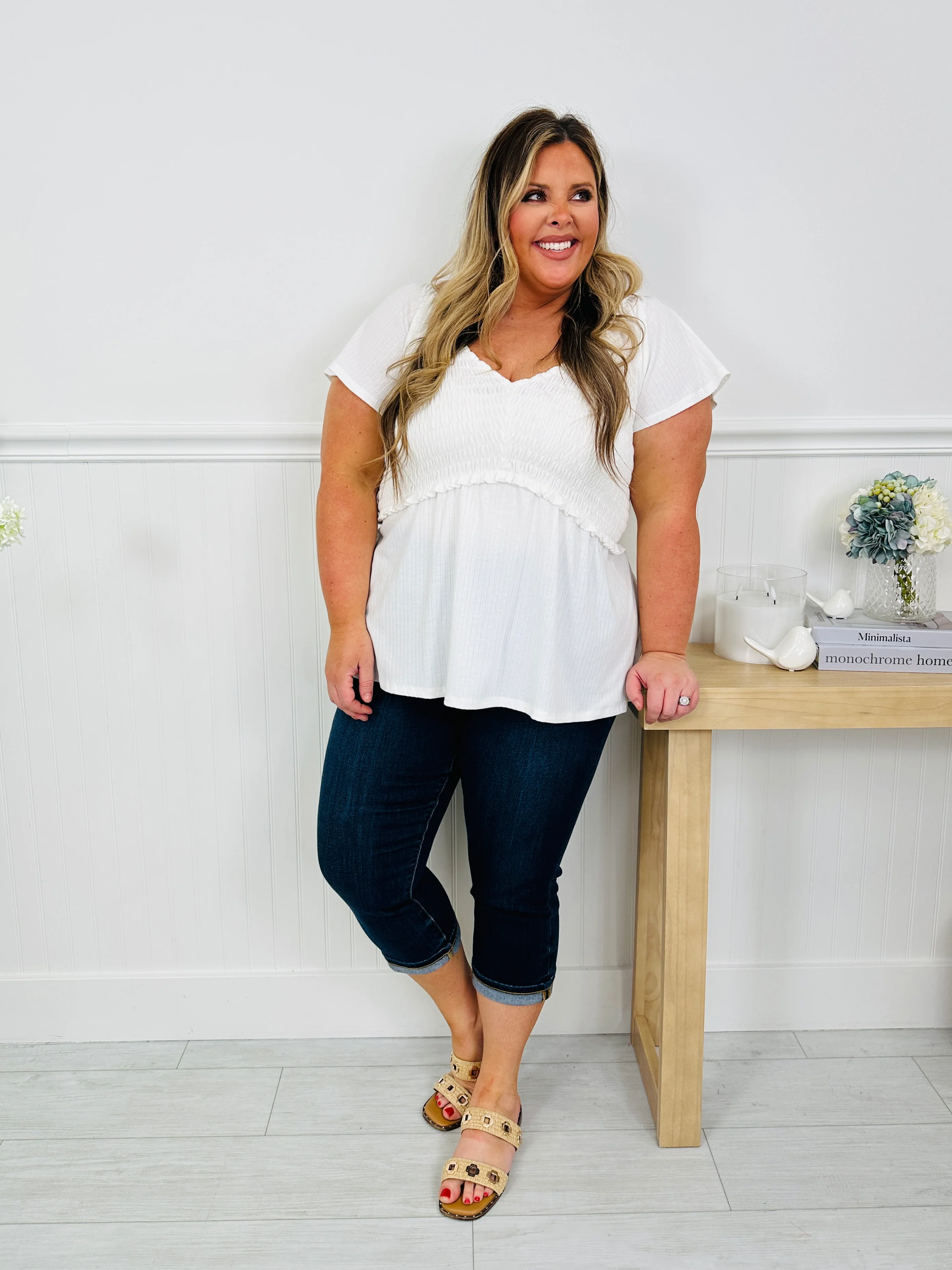 Judy Blue New Beginnings Cuffed Capri Jeans - Image 13